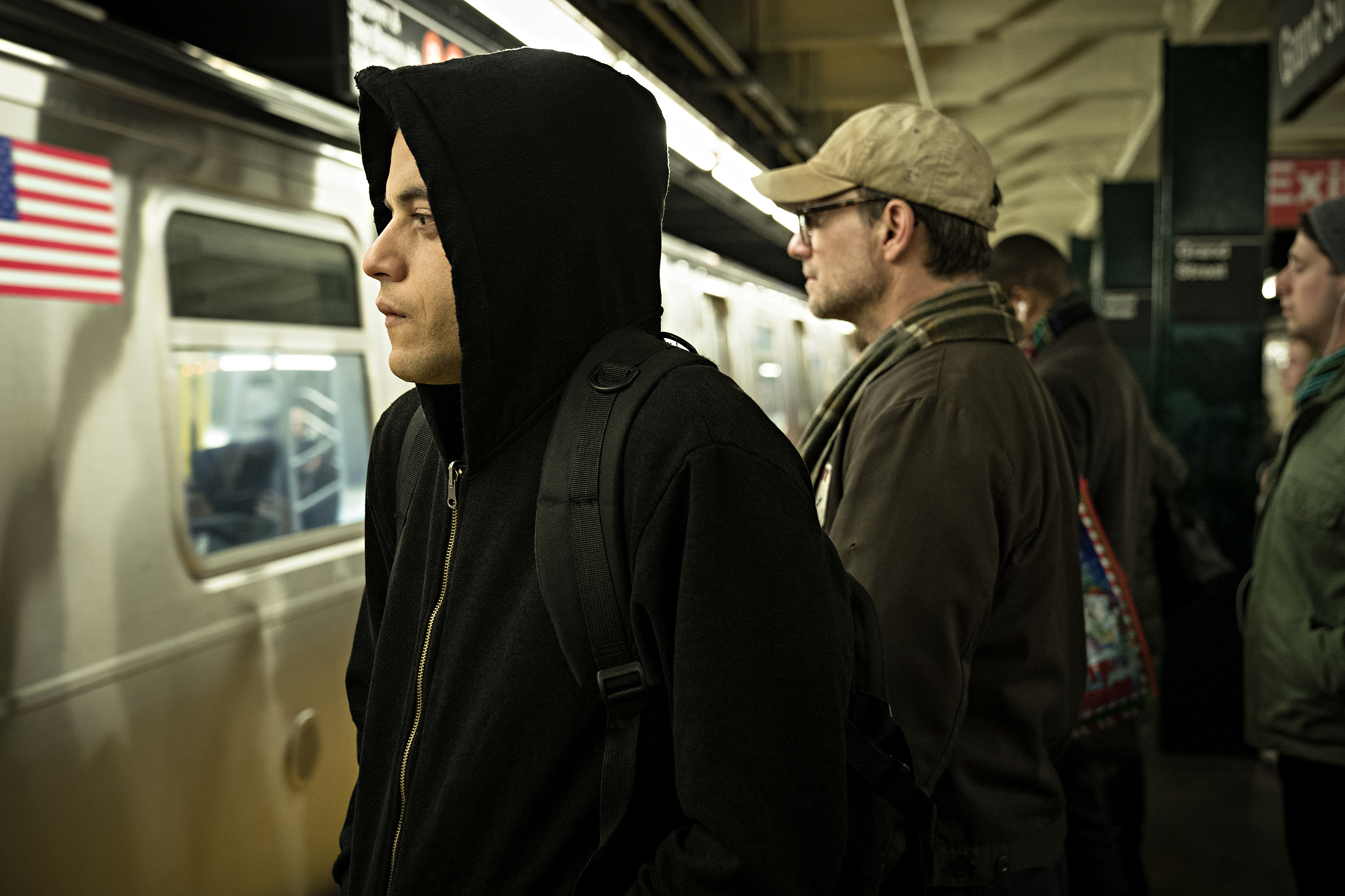 Rami Malek (left) and Christian Slater return for the fourth and final season of “Mr. Robot” on USA.