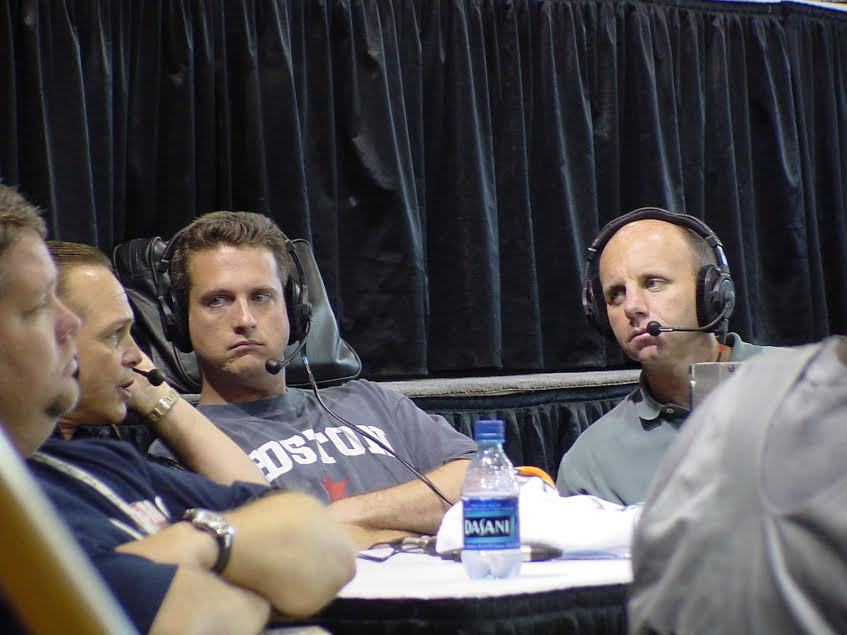 Bill Simmons (center) was writing for Digital Cities Boston when he got a gig working side-by-side with Sean McDonough. The station was set up for success ... but no one could hear it.