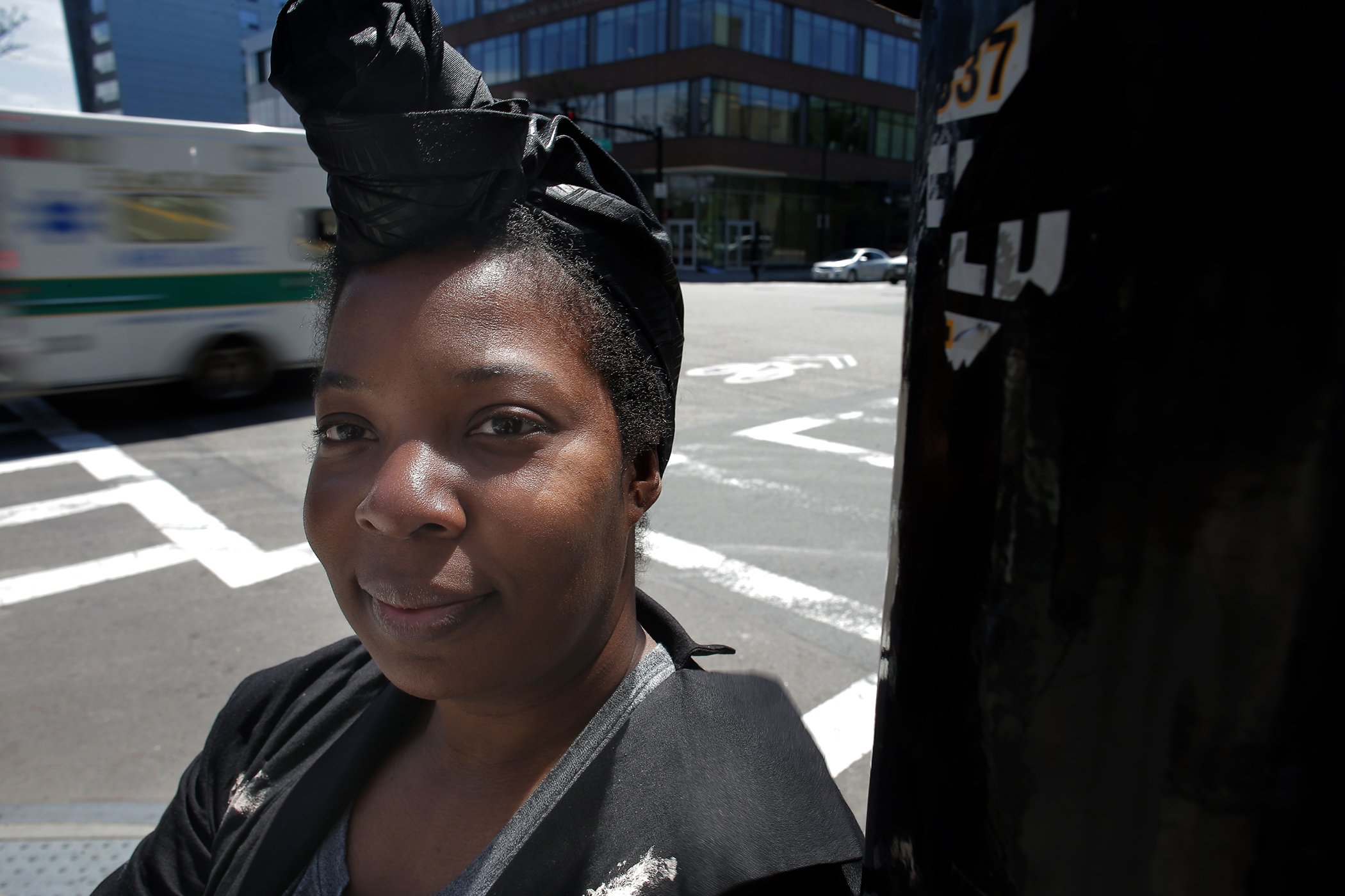 Erica Walker, outside her Albany Street office, wants public health officials to change the way they think about noise.