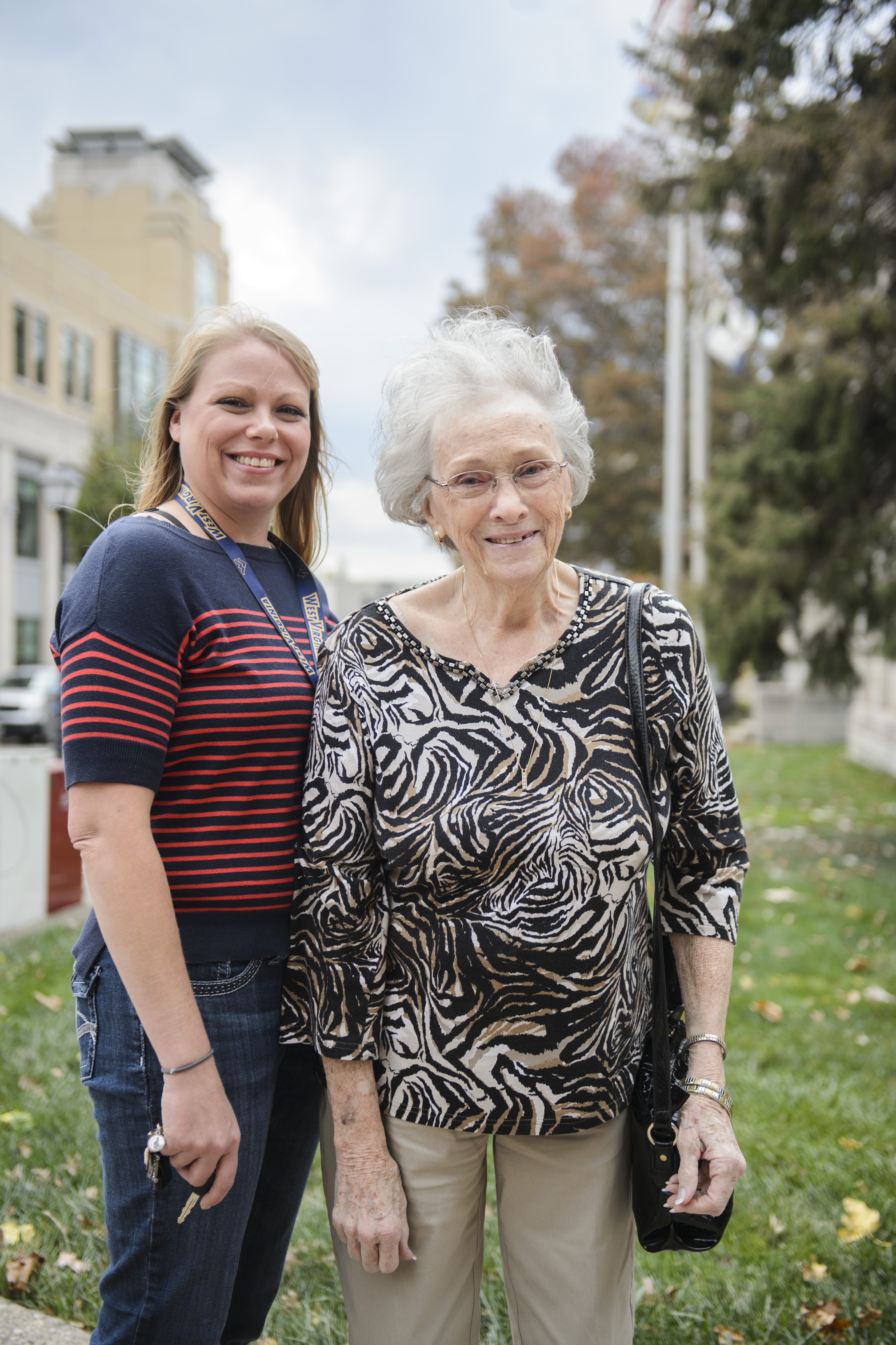 Said Kat Brown (right), 82, shown alongside her niece Michelle Lackey: “She will kill coal and that’s what fuels us here.”