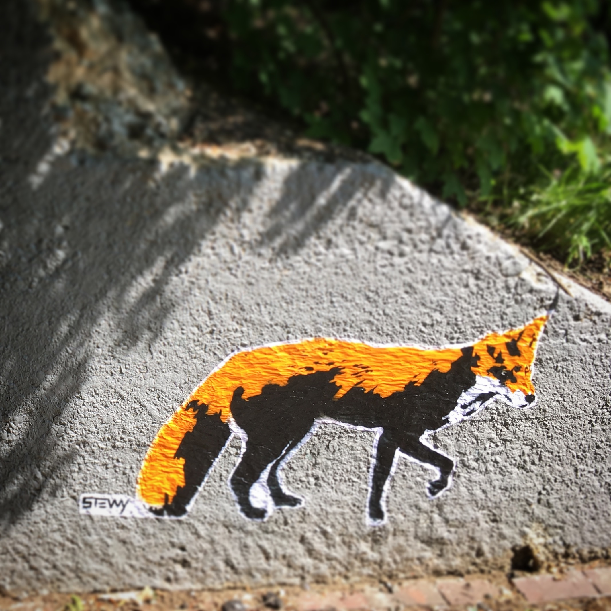 "City Fox" is one of the art installations along the Minuteman Bikeway in Arlington.