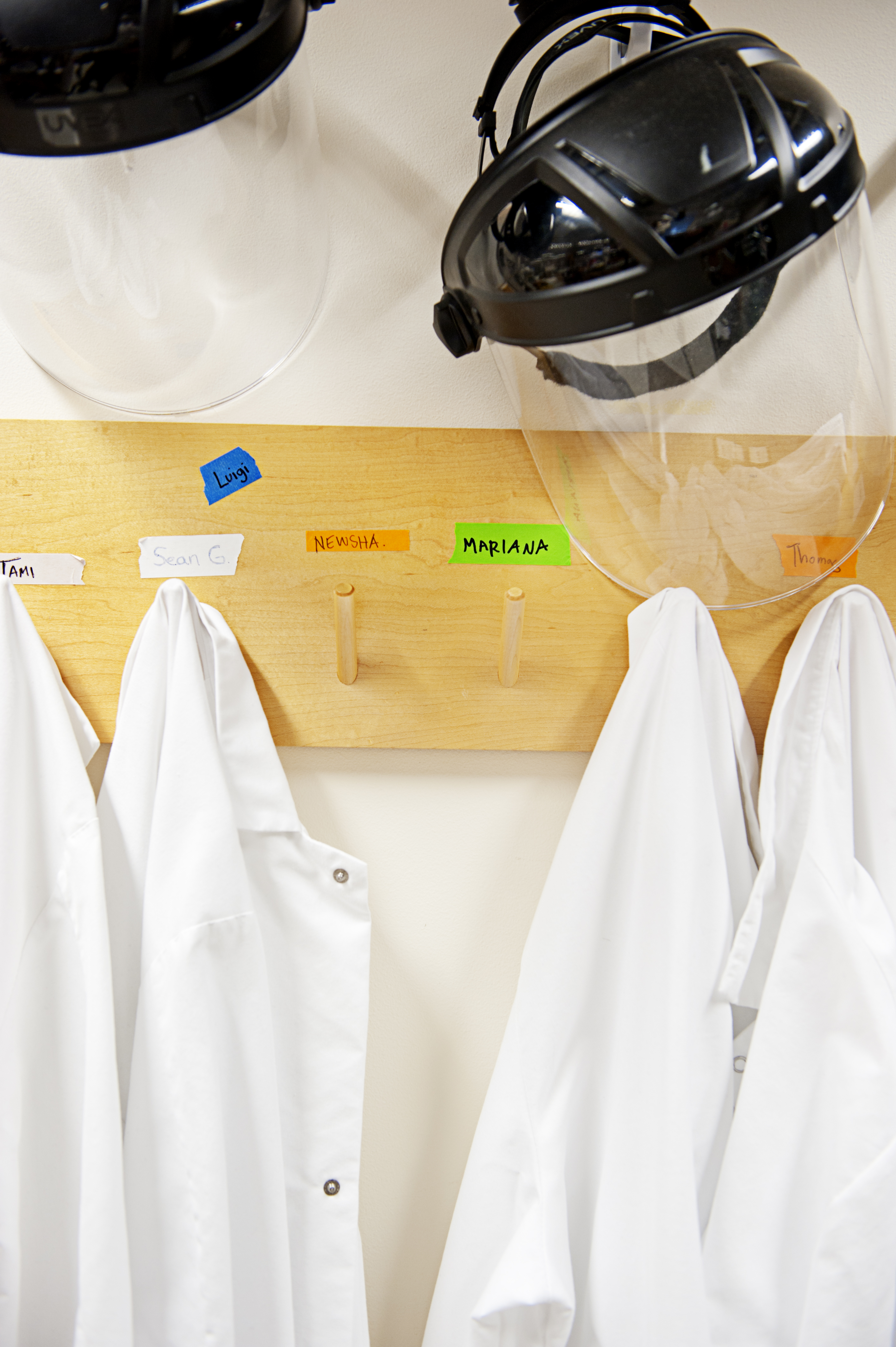 Analyzing sewage requires gear for biohazard protection.