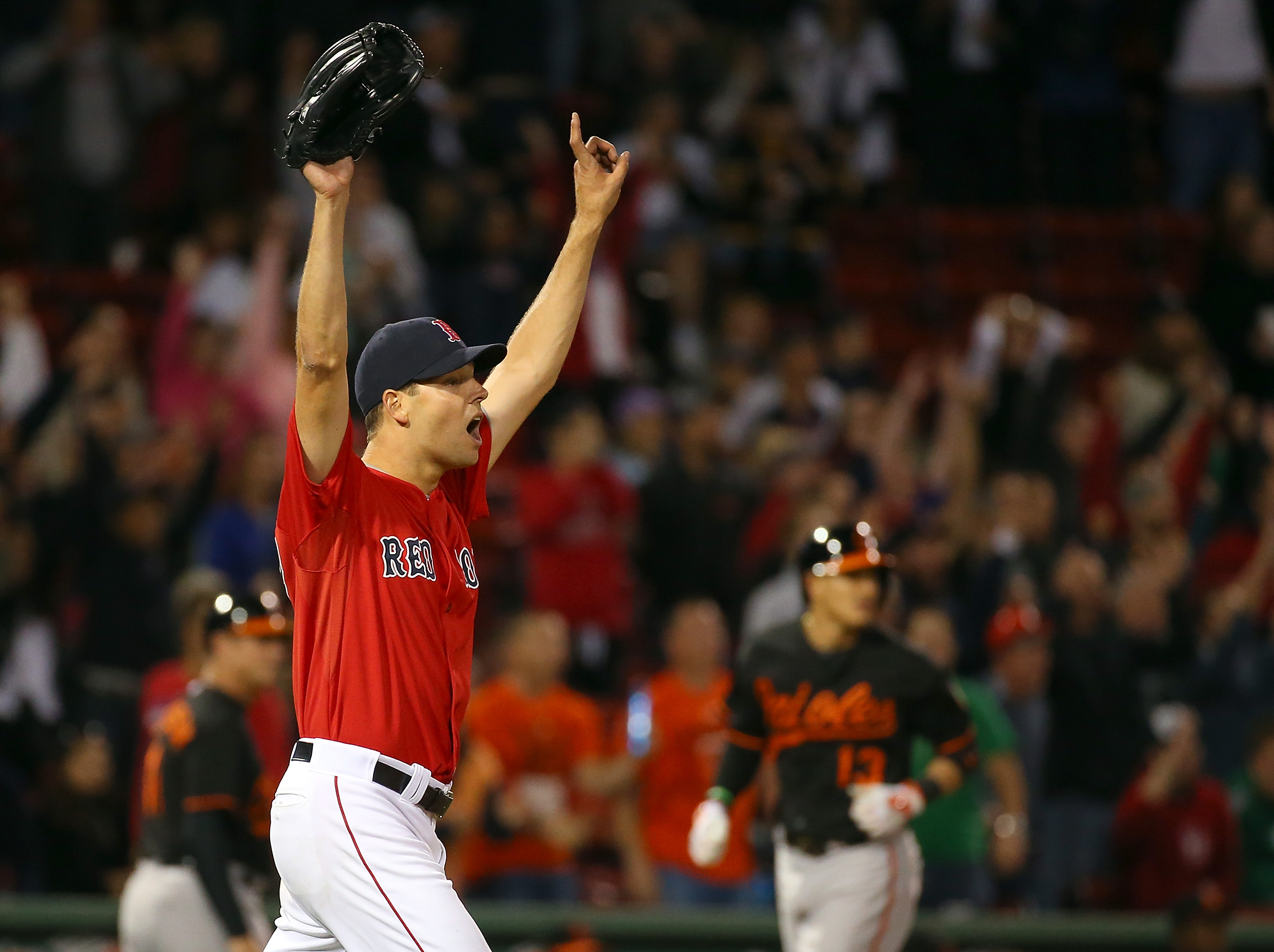 Hill pitched a complete-game shutout to beat the Orioles on Sept. 25.