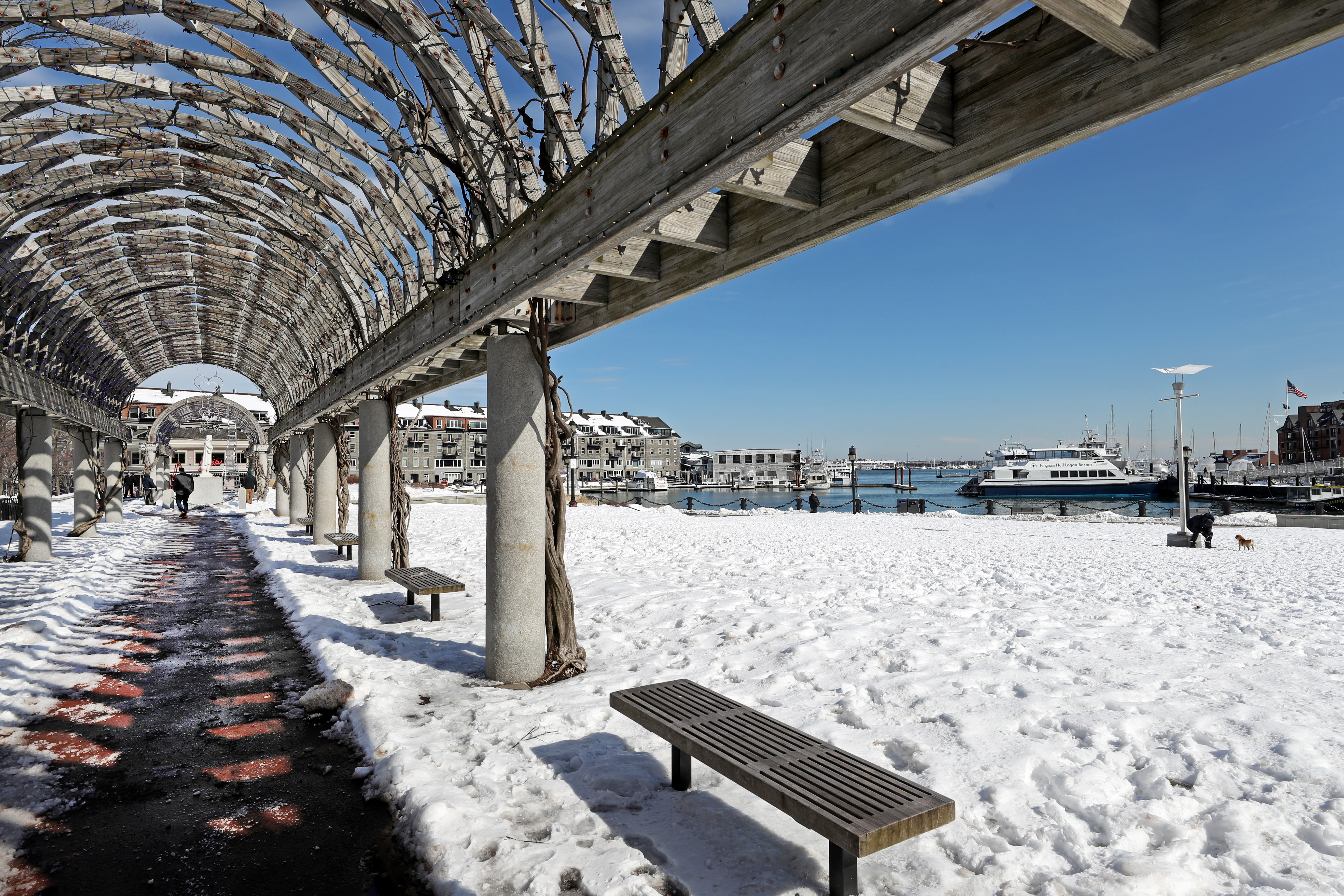 A view of the waterfront from Columbus Park. Last spring, Amos Hostetter’s Barr Foundation added waterfront planning to its agenda.