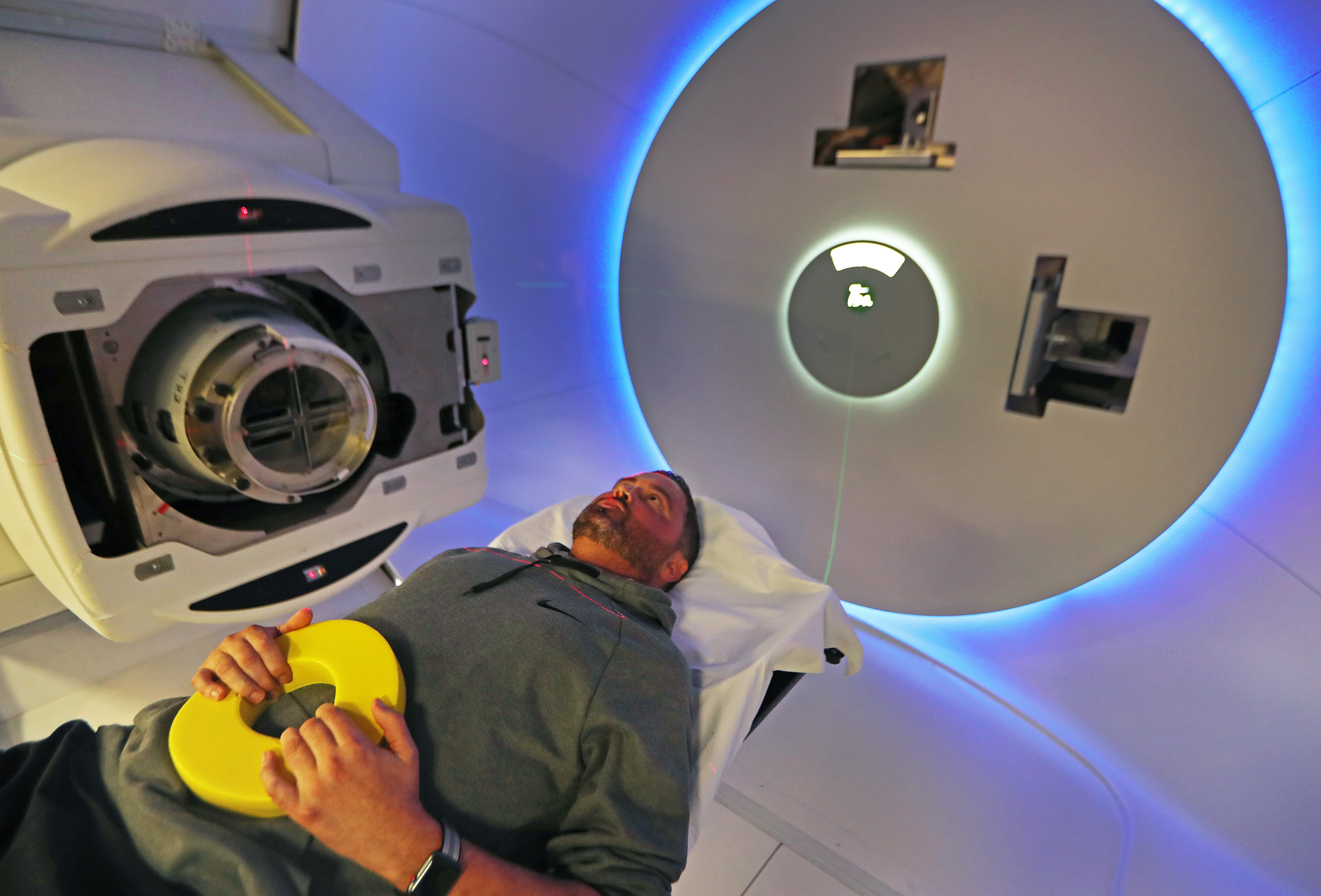 Reece Hammett of Kansas City underwent proton beam therapy at Massachusetts General Hospital.