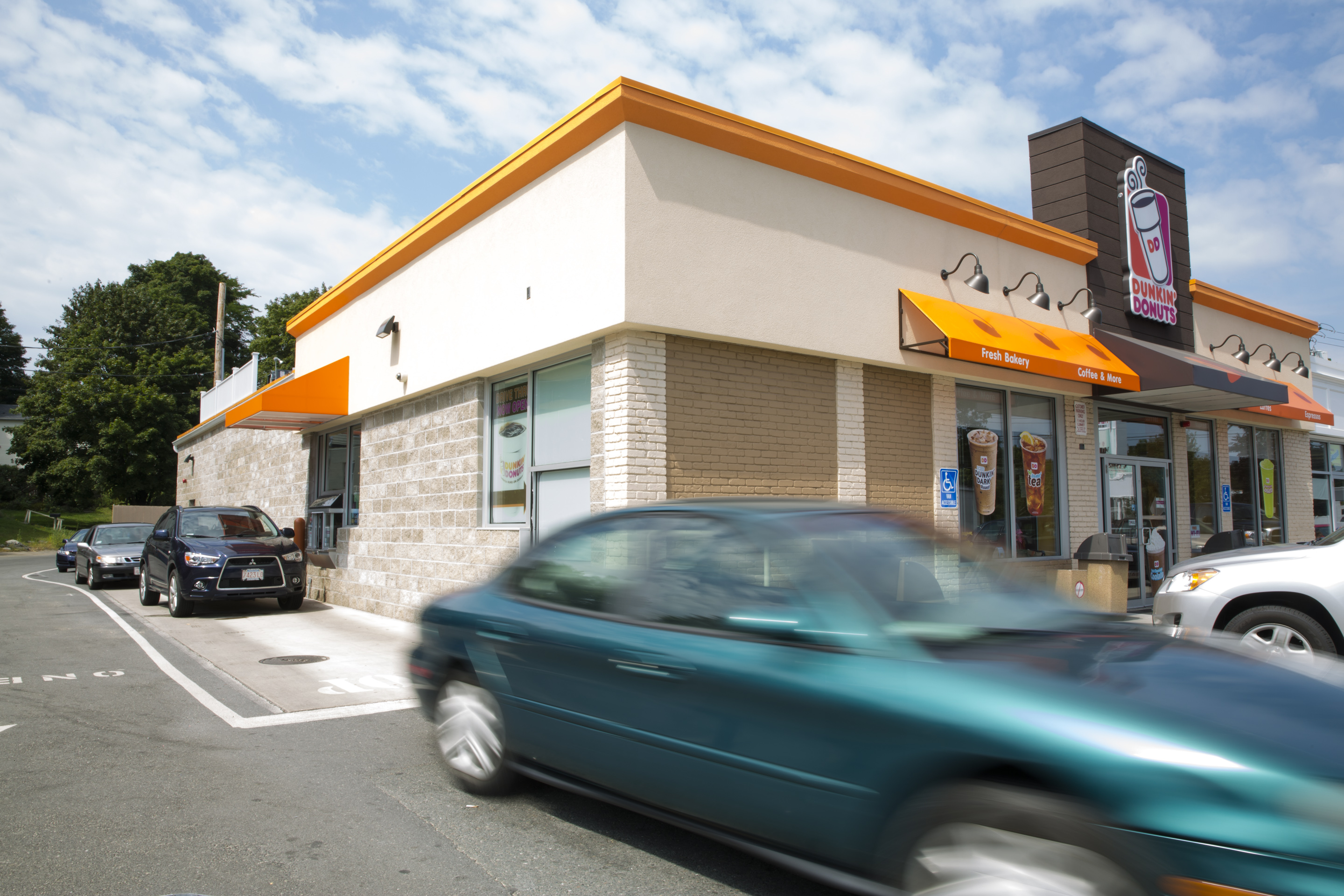 The new Dunkin’ Donuts location, on the other end of the complex.