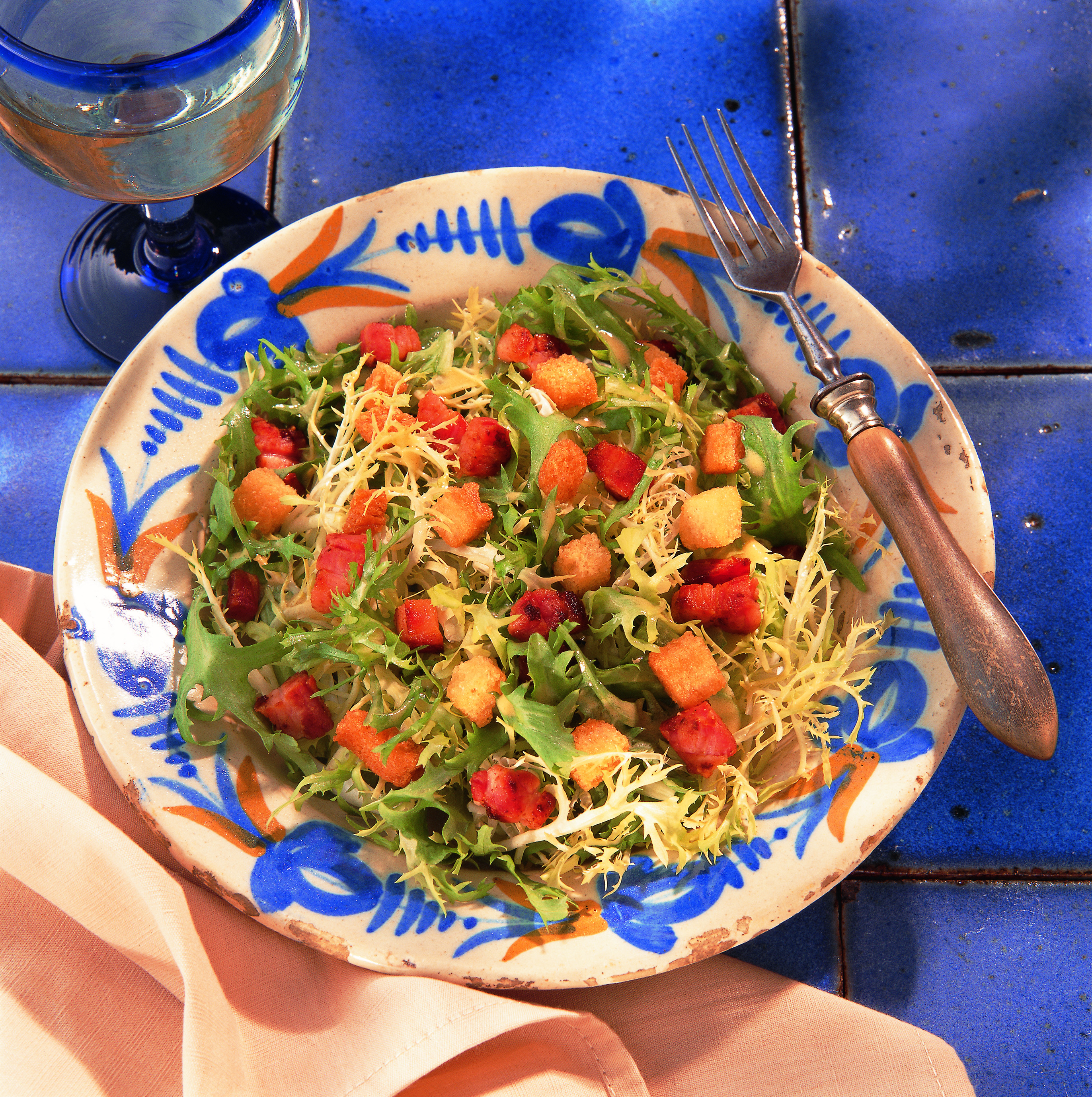 Recipe For Frisee Salad With Bacon The Boston Globe