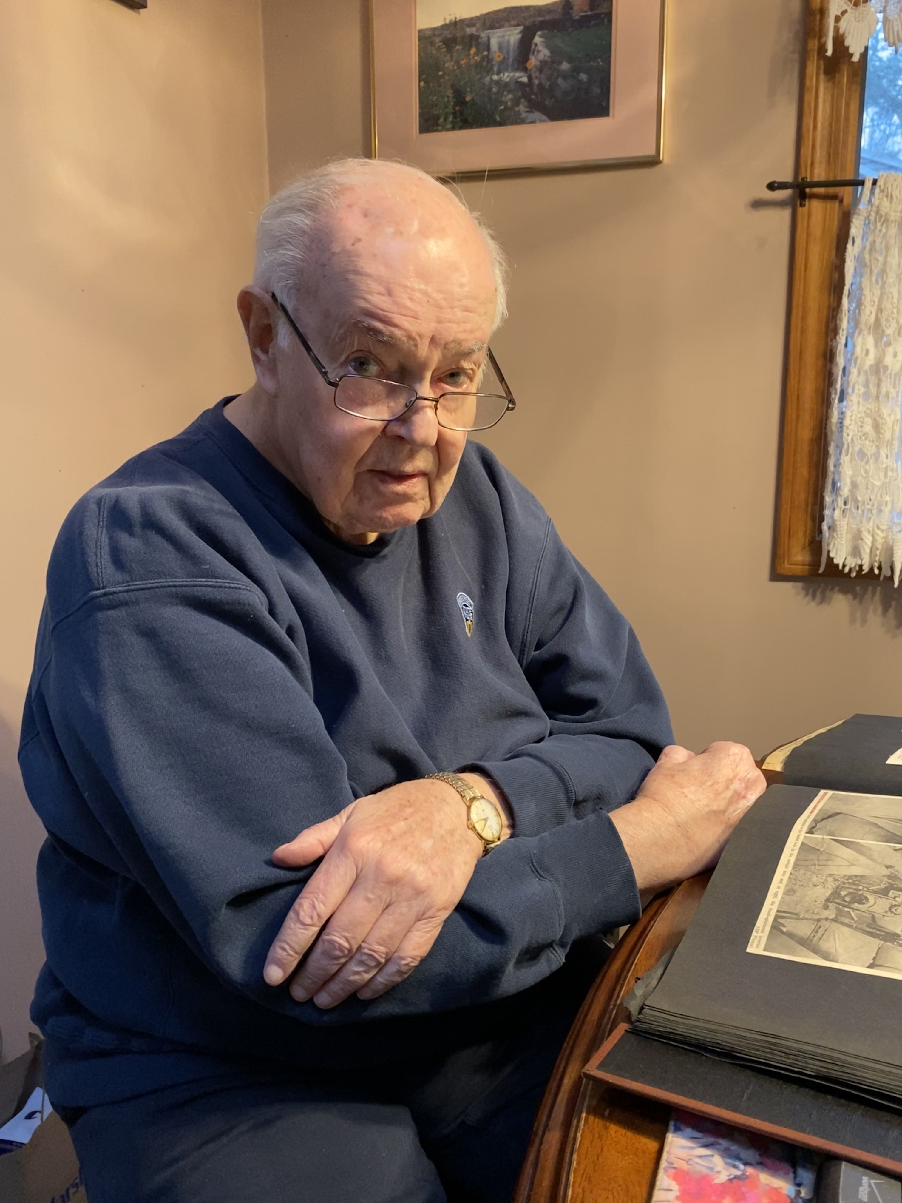 Dick Davis retired from the State Police, but he keeps a scrapbook of his most memorable cases.