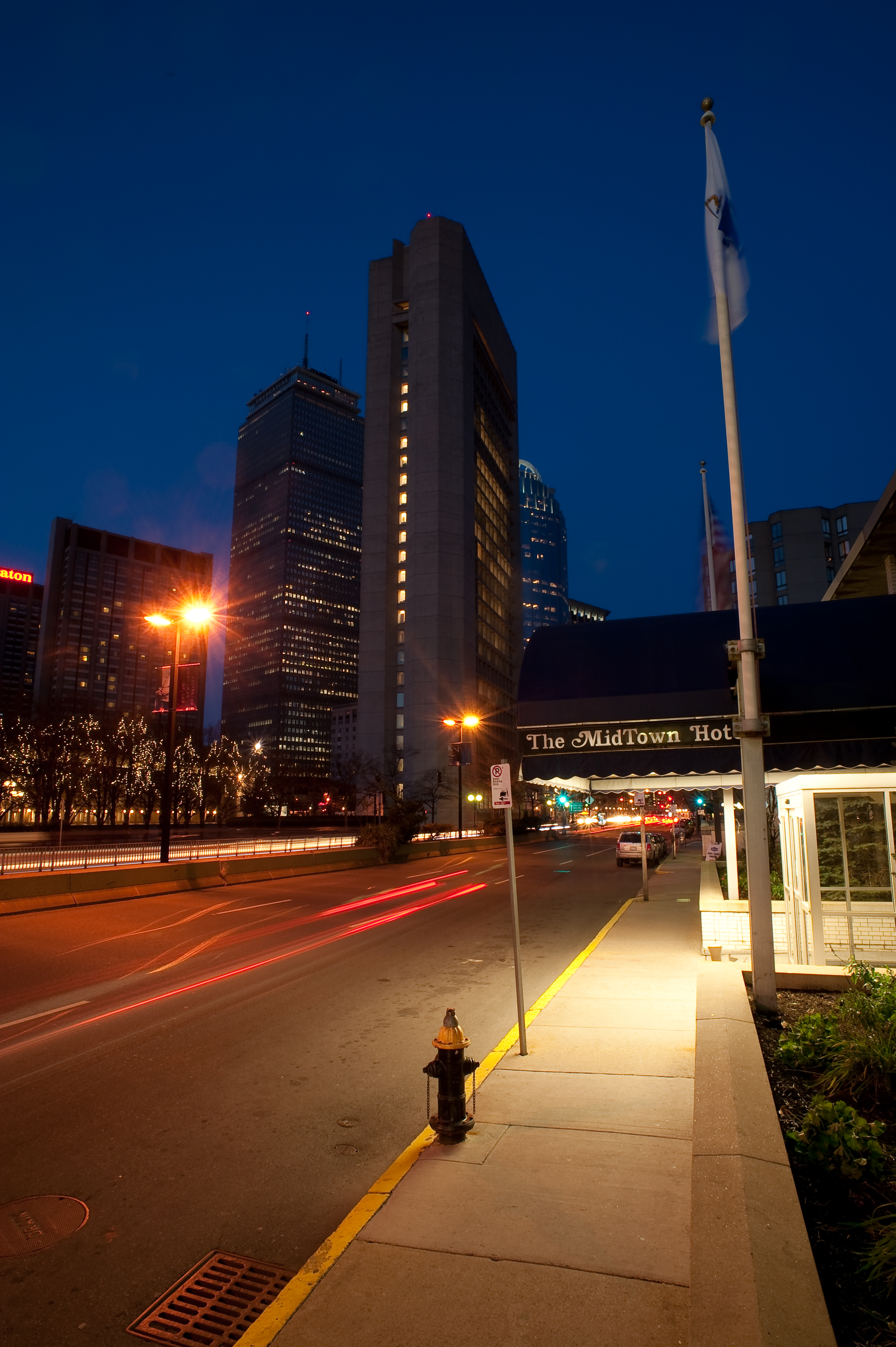 Outside of the Midtown Hotel.