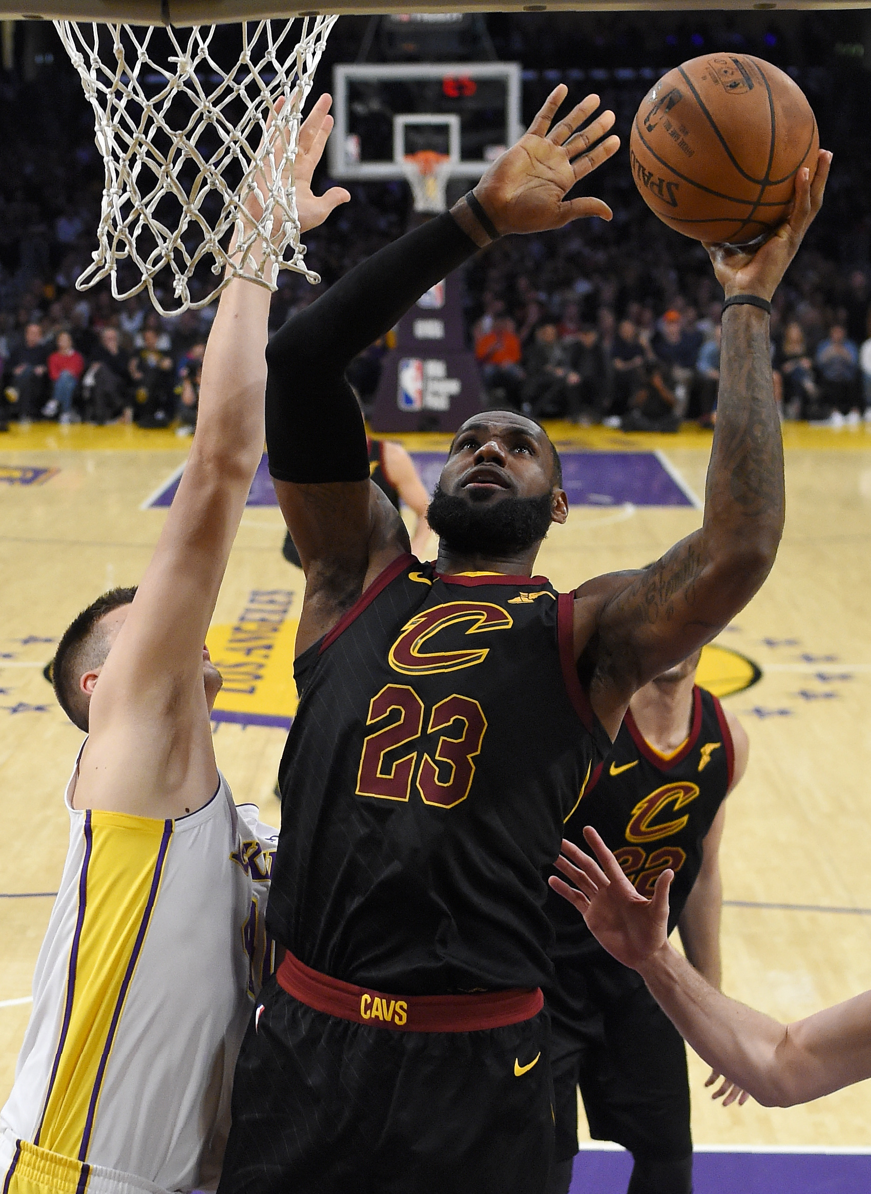 In 30 career games against the Lakers, LeBron James has averaged 27.6 points, 7.8 rebounds, and 7.3 assists per contest.