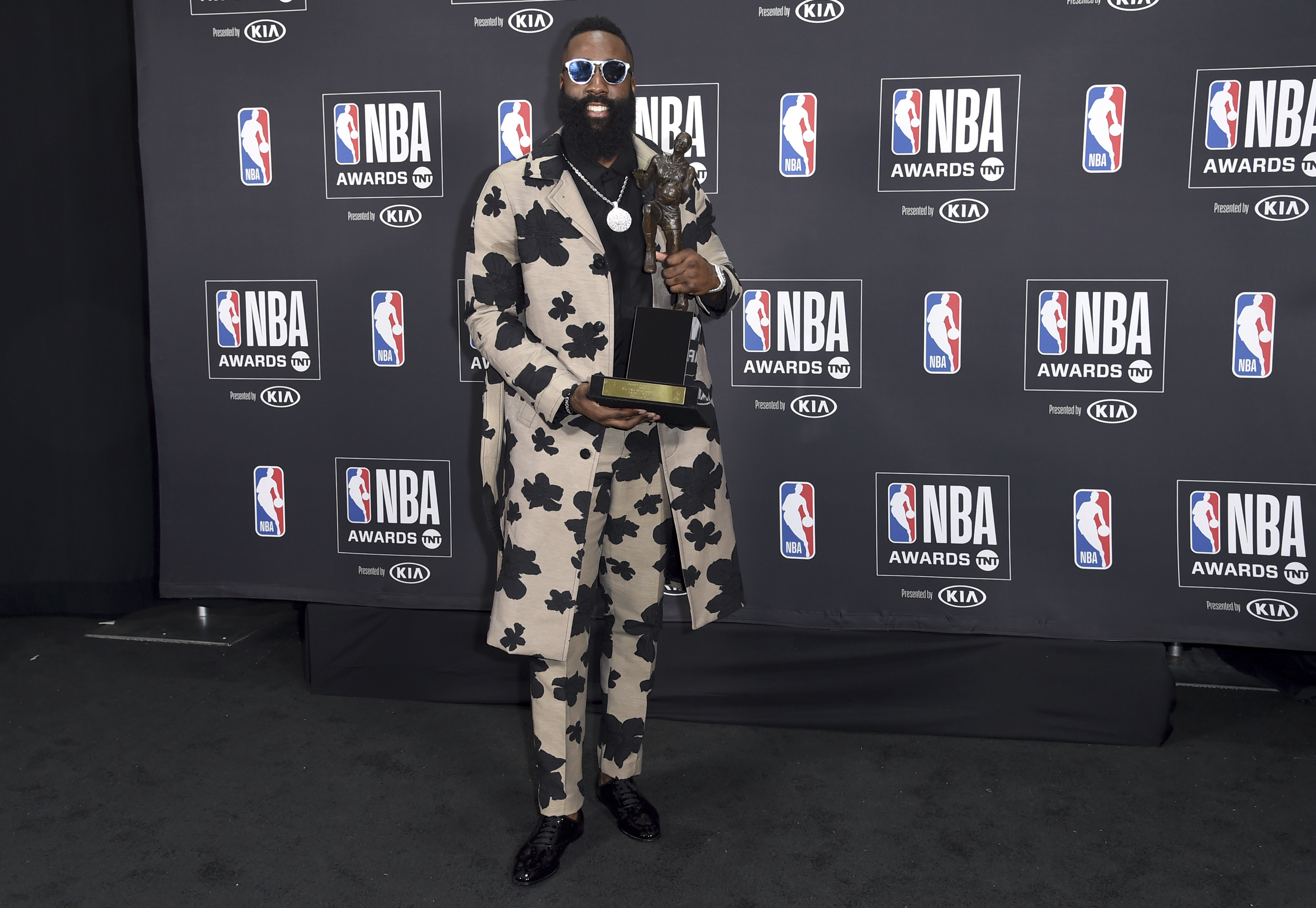 James Harden led the league in points per game en route to earning the MVP award.