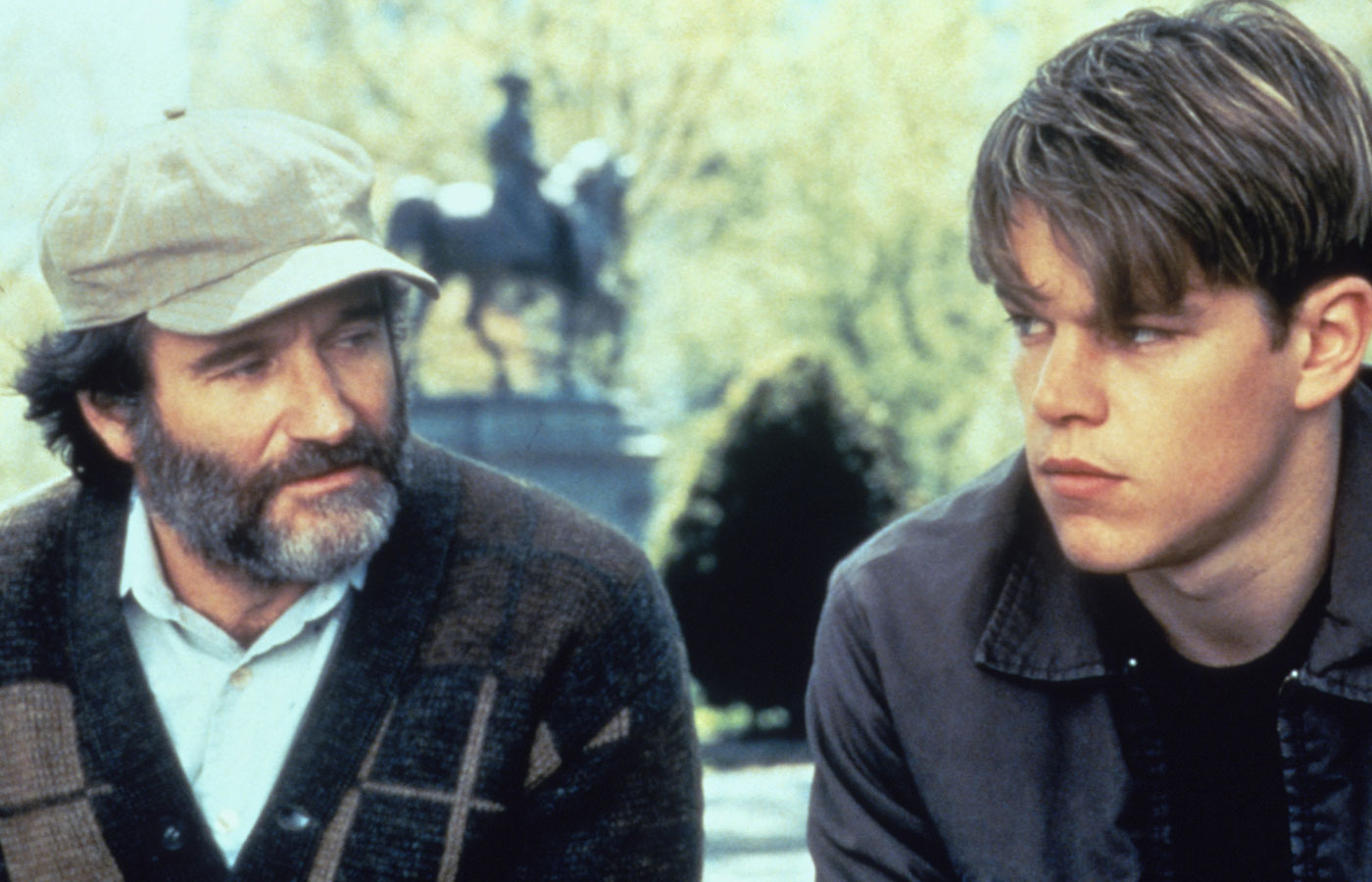 Robin Williams appeared with Matt Damon in “Good Will Hunting.”