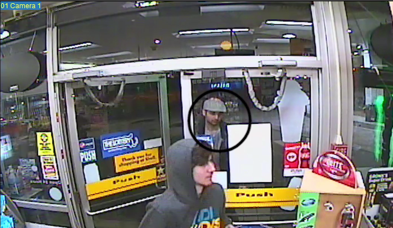 Surveillance image from Shell gas station shows Dzhokhar and Tamerlan Tsarnaev.