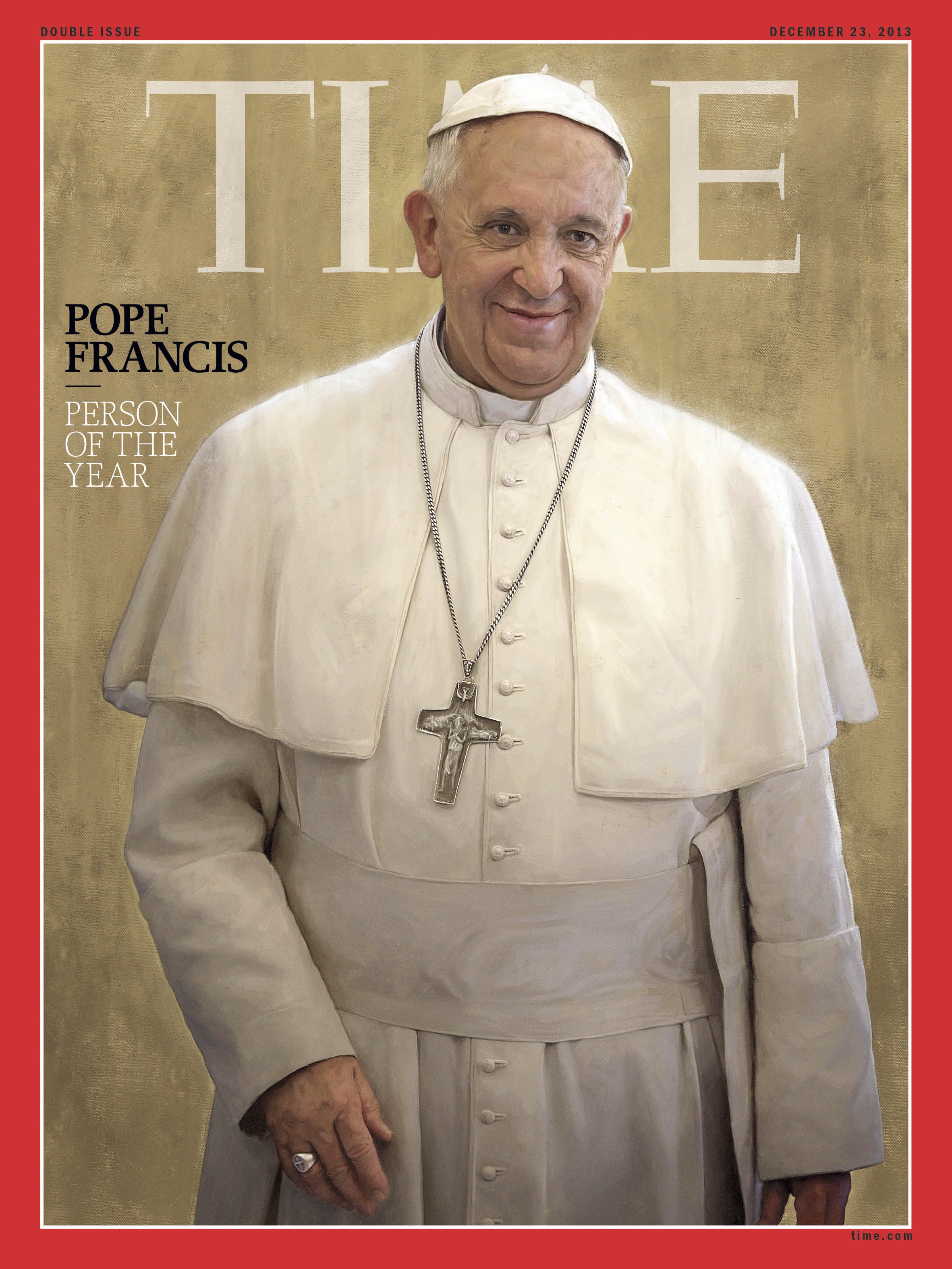 Time Magazine said the pope has changed the perception of the Roman Catholic church in an extraordinary way in a short time.