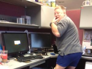 A photo that was e-mailed to female ATF employees showed agent Philip Ball with his pants down at his knees and boxers exposed.