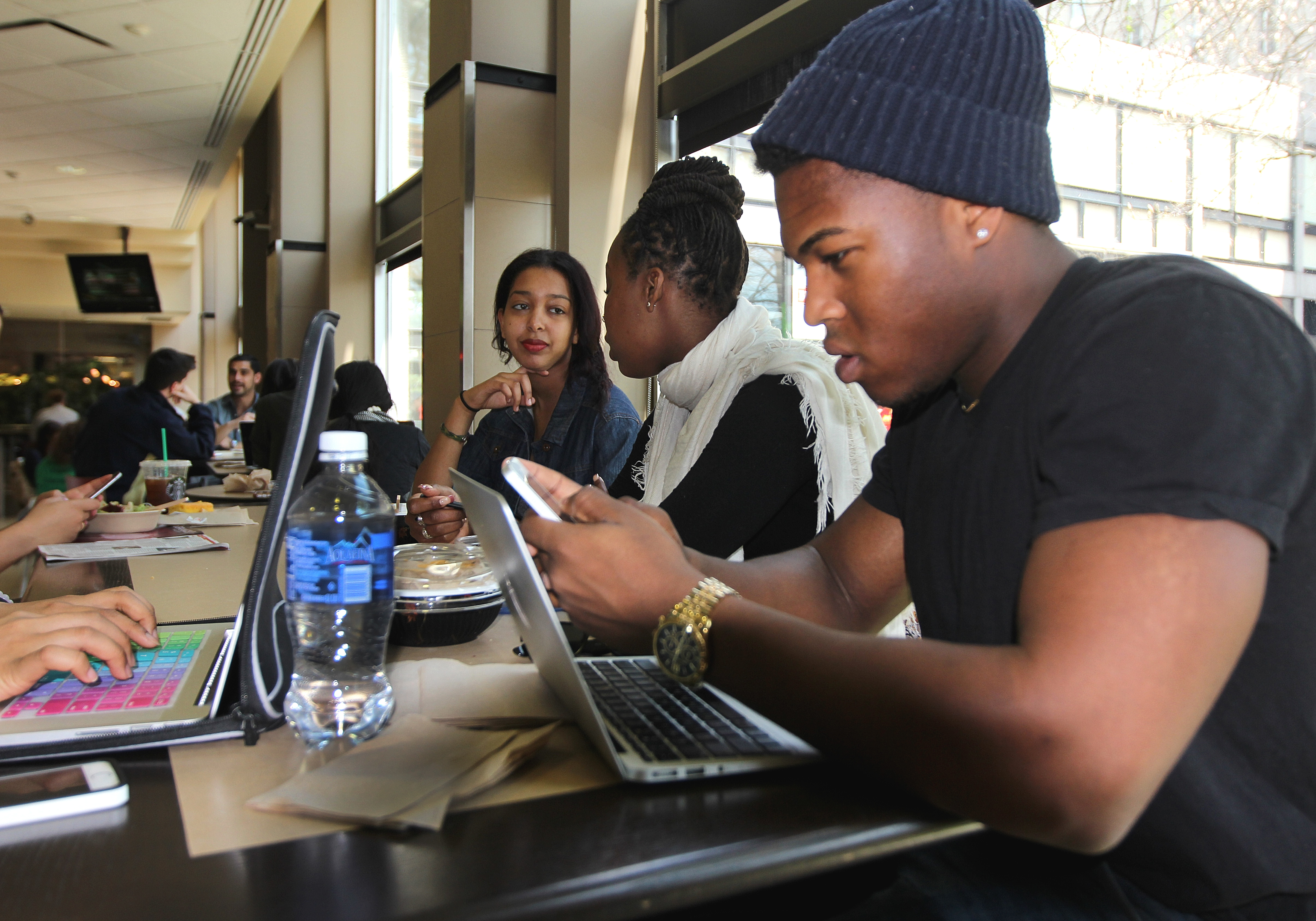 BU sophomore Rahel Tebo, who is from Atlanta, said he felt “different like never before” because of his race.