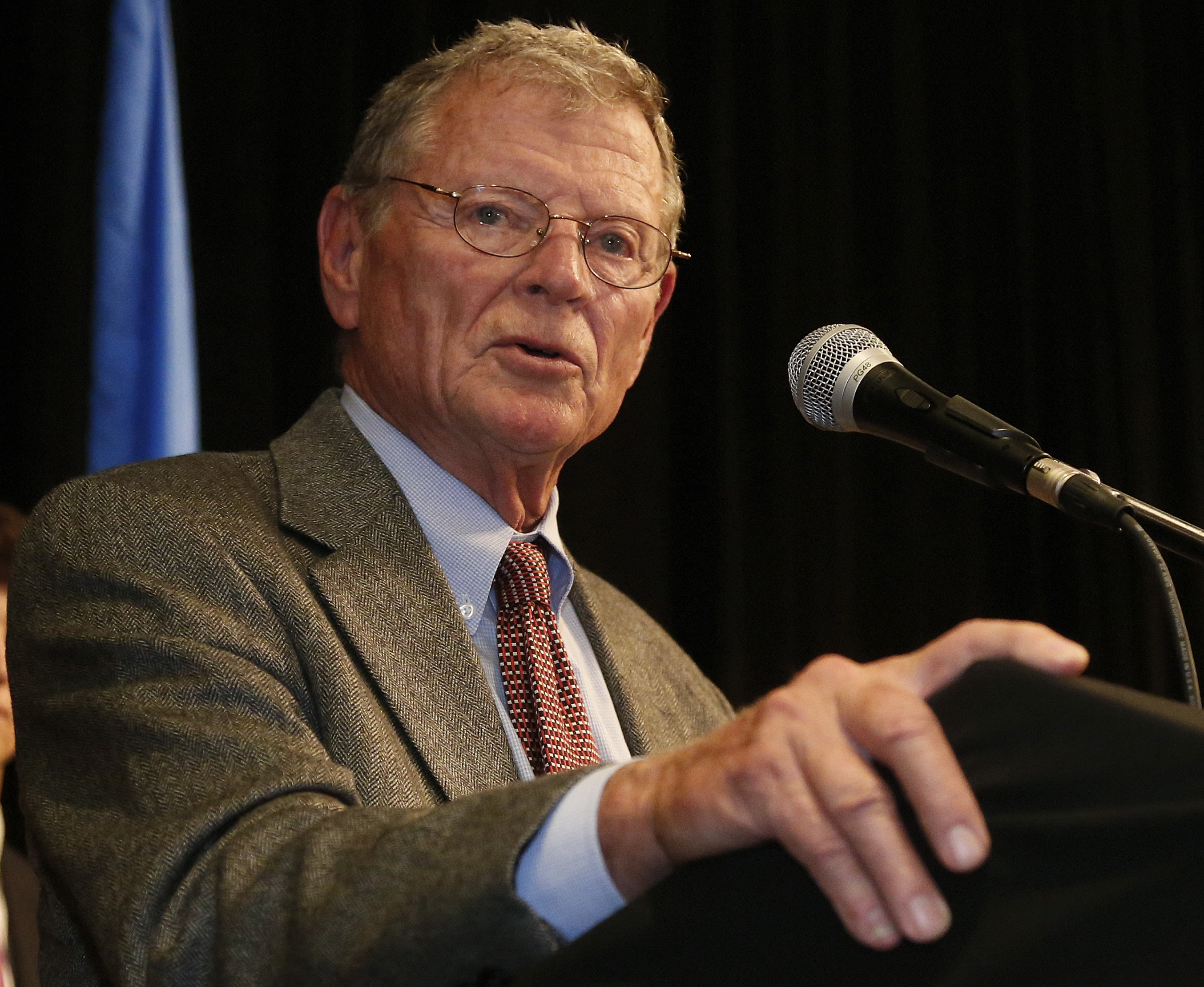 Senator James Inhofe sees a global conspiracy.