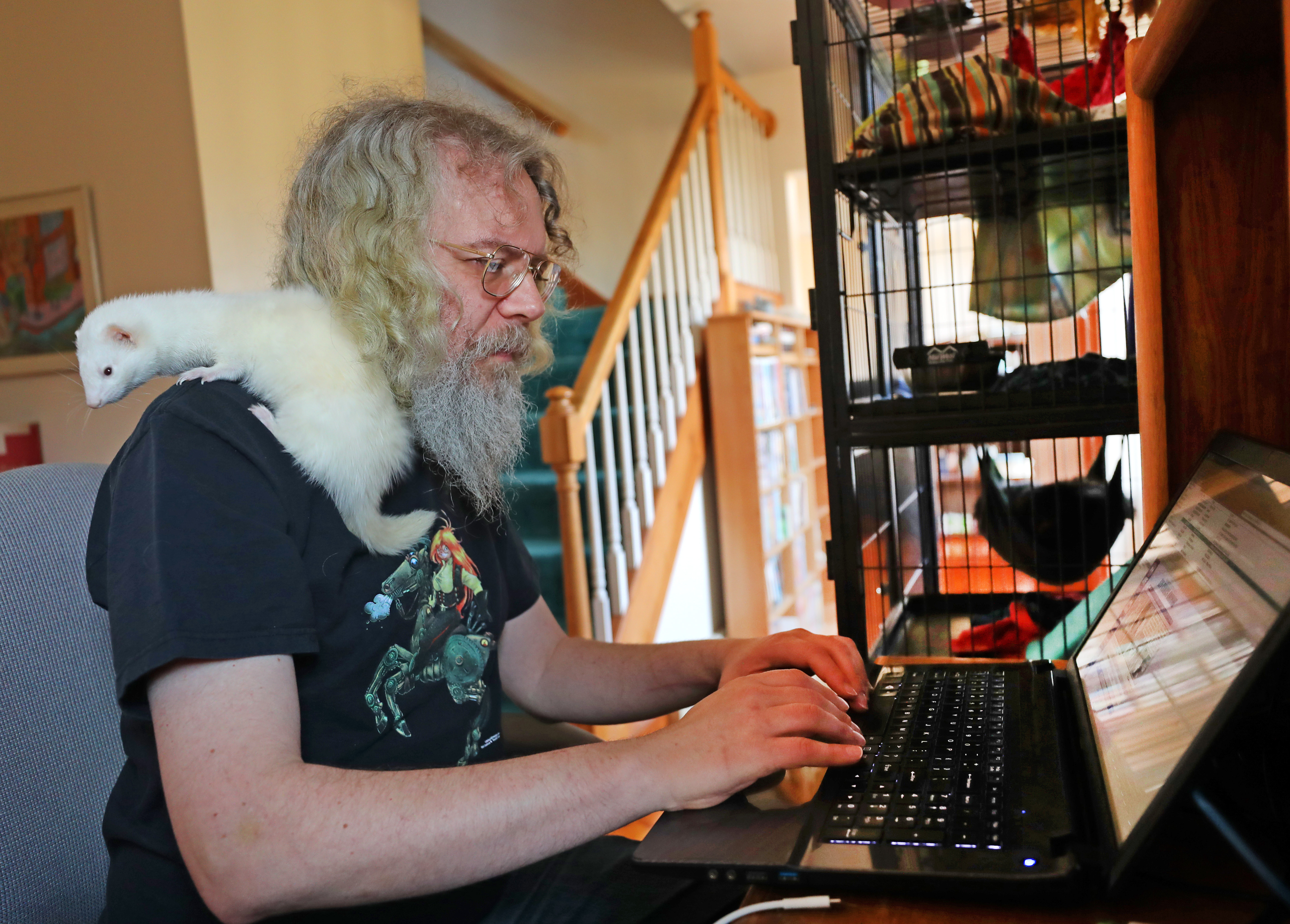 B.J. Herbison, 58, a retired software developer in Bolton, checked his financial prospects daily at home while spending time with his pet ferret. “A lot of these market moves are overreactions,” he said.