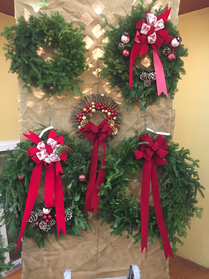 Breezy Gardens sells Christmas trees and wreaths during the holiday season.