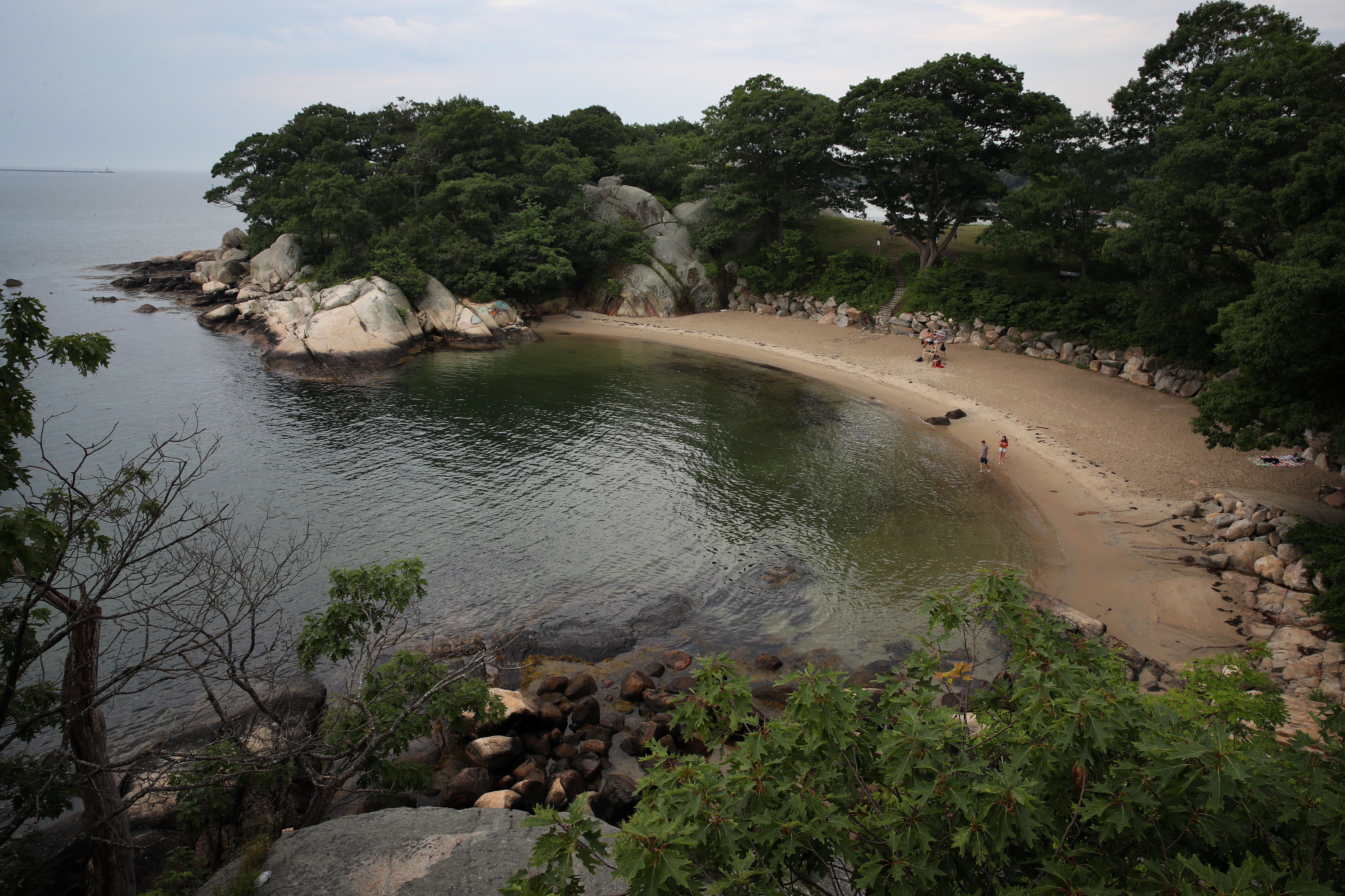 Half Moon Beach at Stage Fort Park.