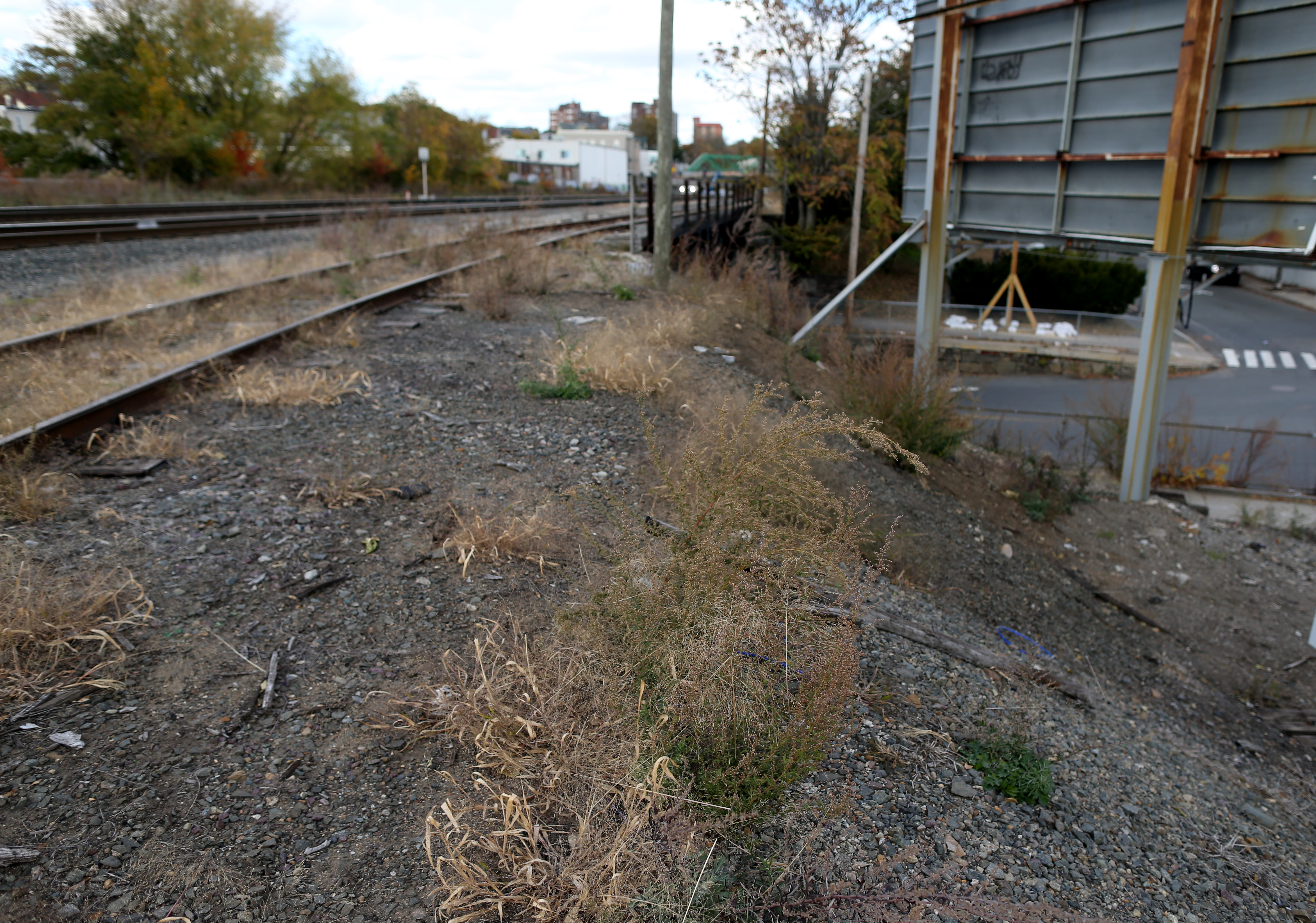 A bridge on Washington street in Somerville where the Green Line extention would run.