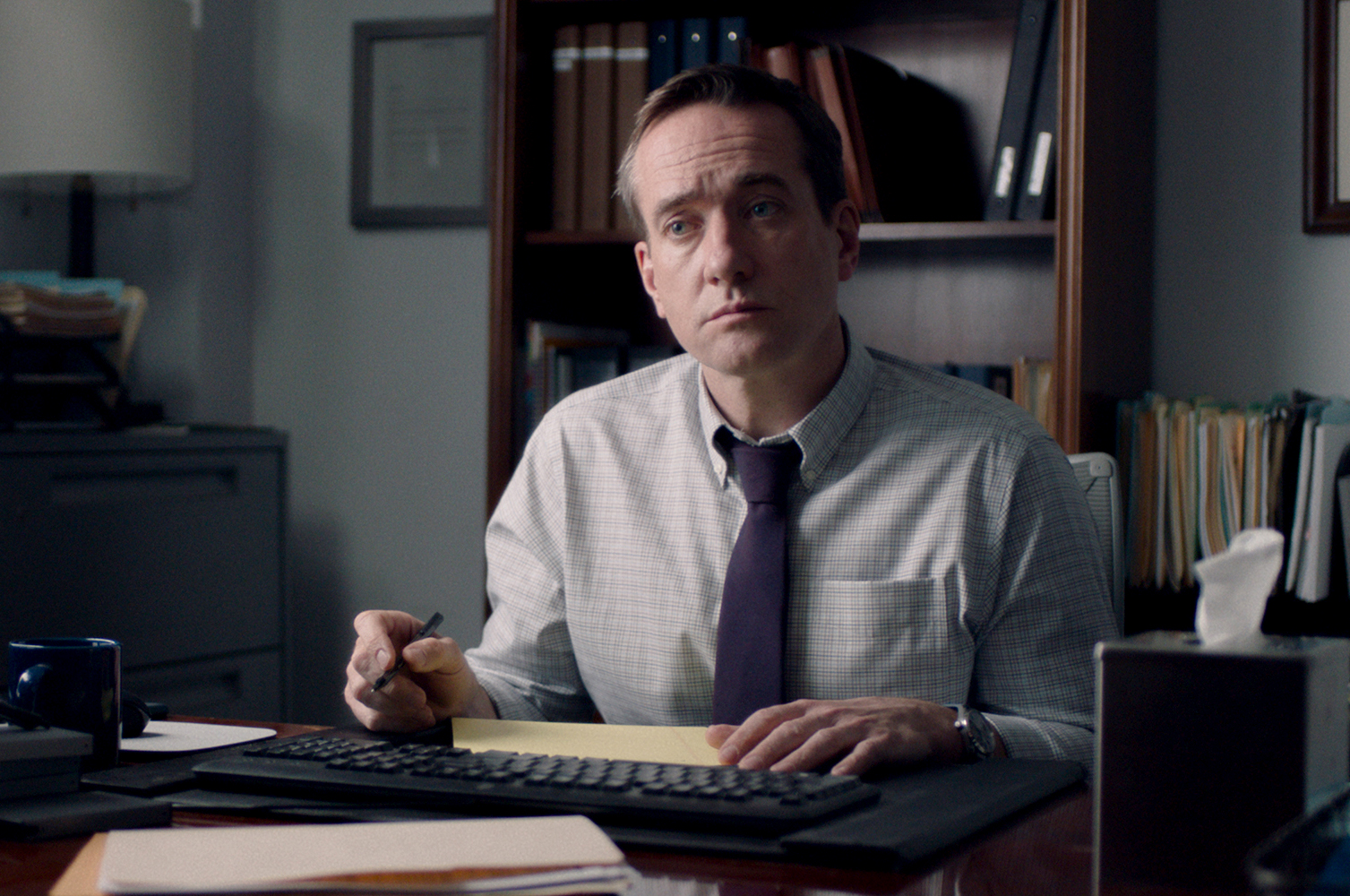 Matthew Macfadyen in "The Assistant."