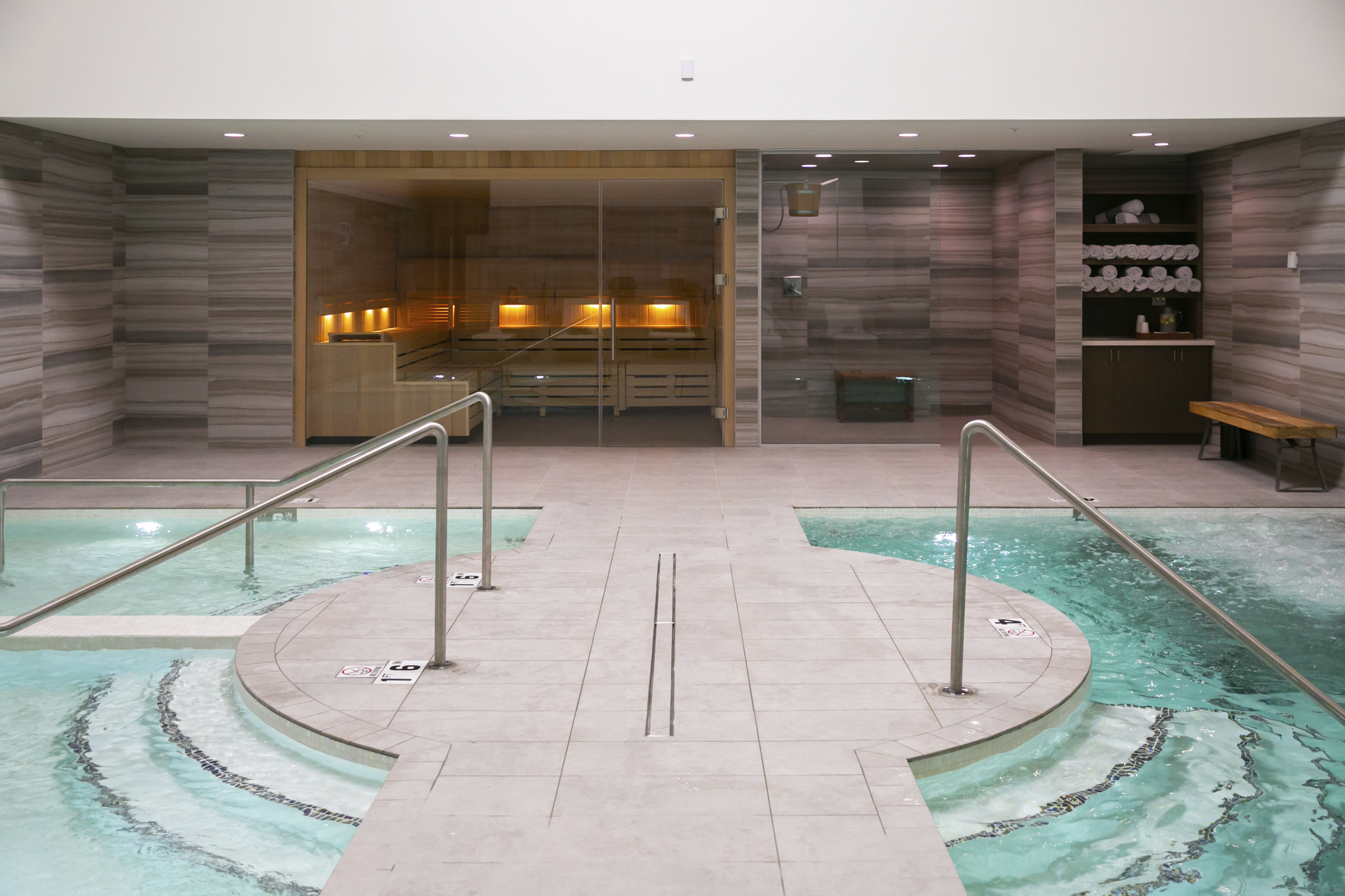 Water plays a big part at the new CIVANA spa.