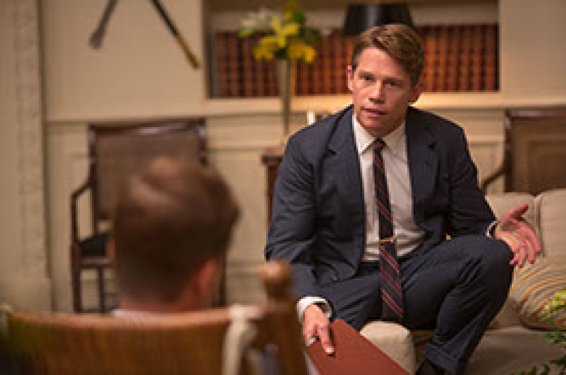 Lynn native Jack Noseworthy playing Robert F. Kennedy in the National Geographic Channel’s “Killing Kennedy.”