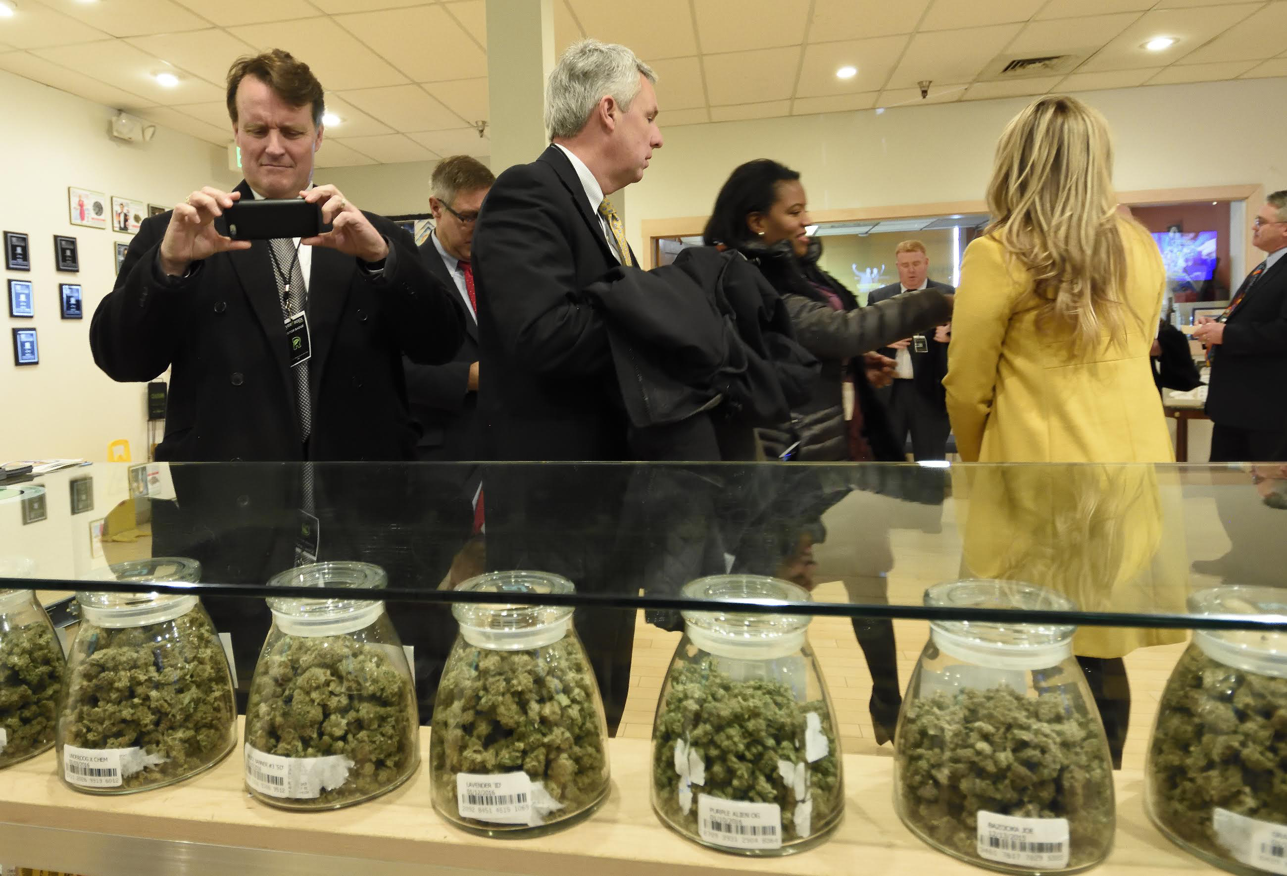 Massachusetts legislators toured the RiverRock Cannabis marijuana facility in Denver.