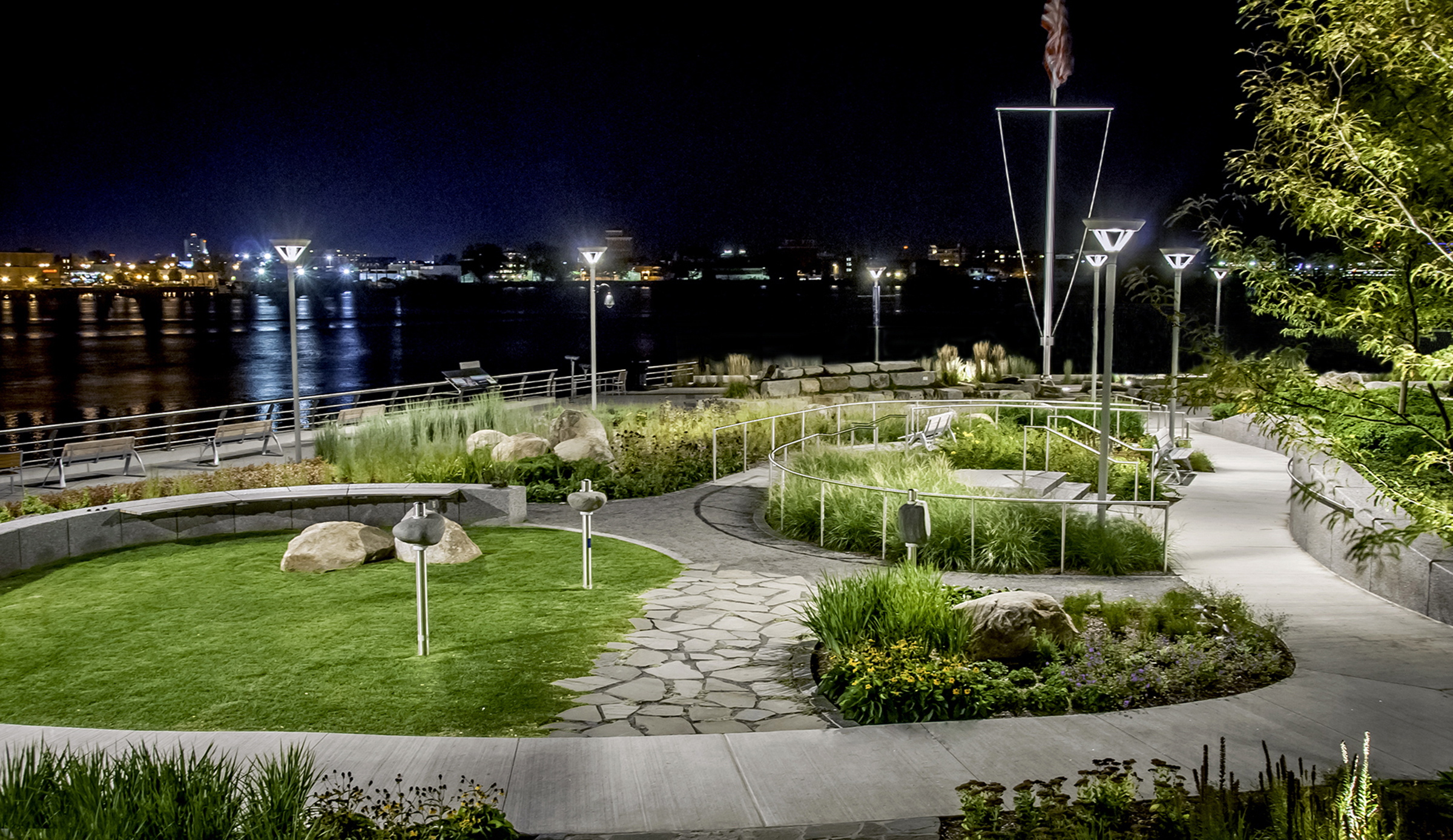 The Therapeutic Walking Trail at Spaulding Rehabilitation Hospital in Charlestown.