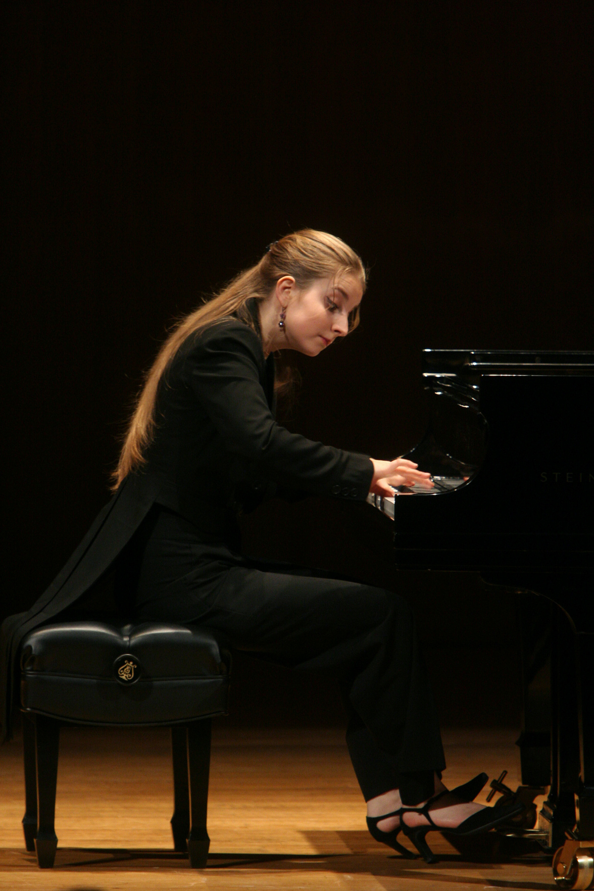 Lise de la Salle (pictured in New York in 2007) played a program from Ravel to Debussy, Beethoven to Prokofiev, in her Boston recital debut at Jordan Hall on Saturday.