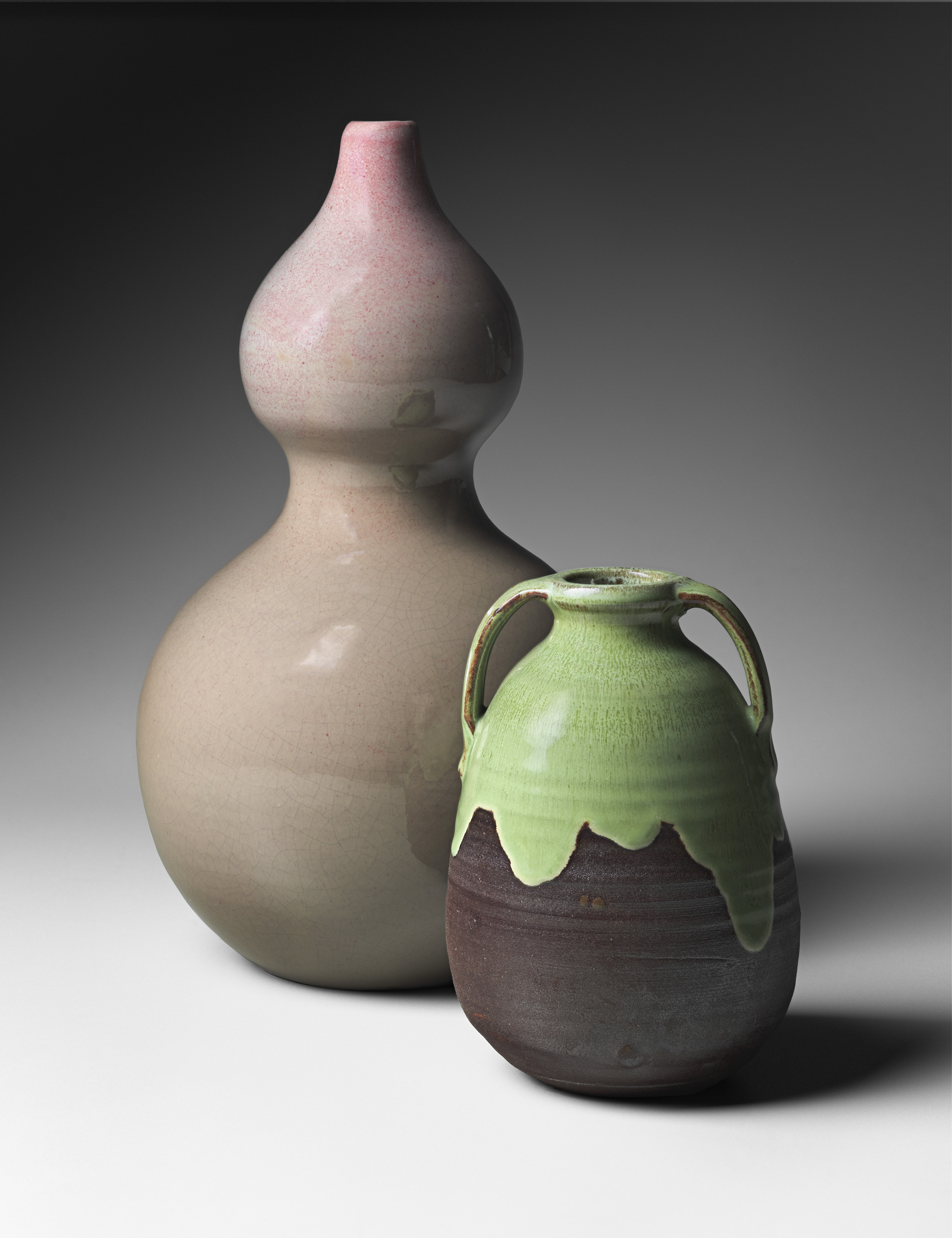 Vases from Newcomb Pottery, circa 1899.