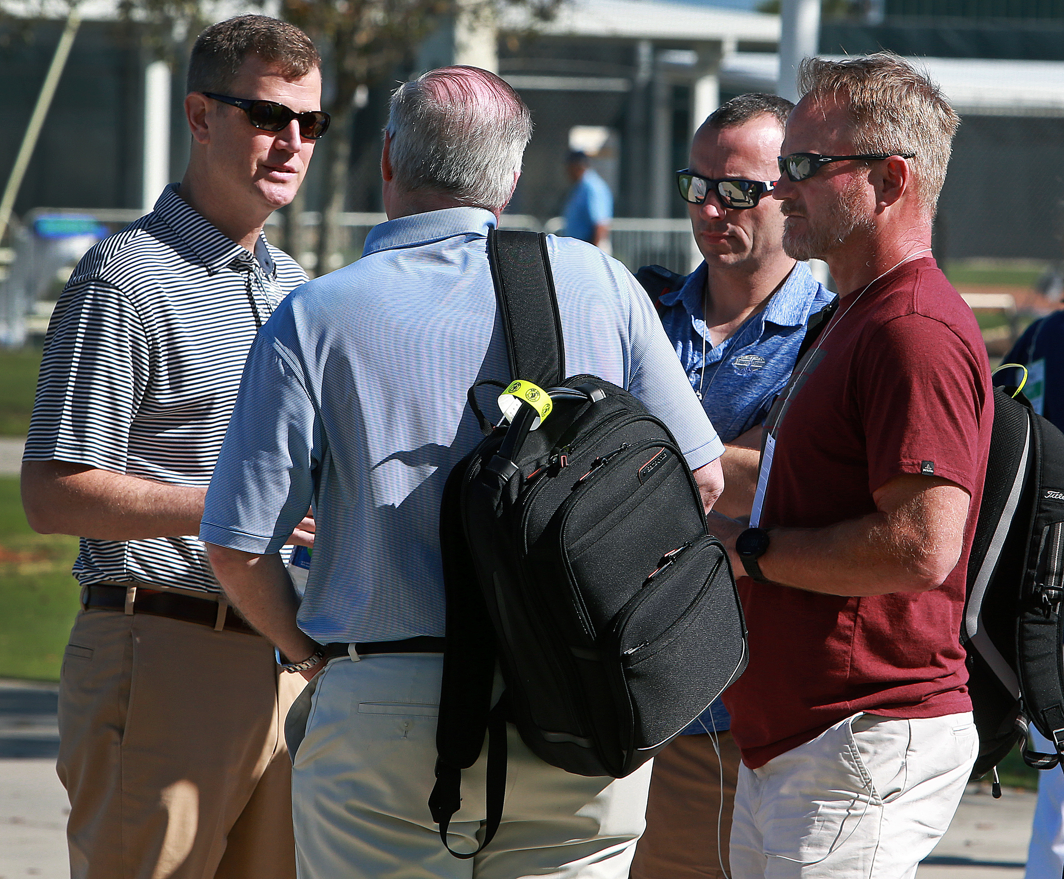 Kirk Minihane (second from right), who officially parted ways with Entercom Tuesday, openly criticized former WEEI morning talk show co-host Gerry Callahan (far right) in announcing his departure from the company.