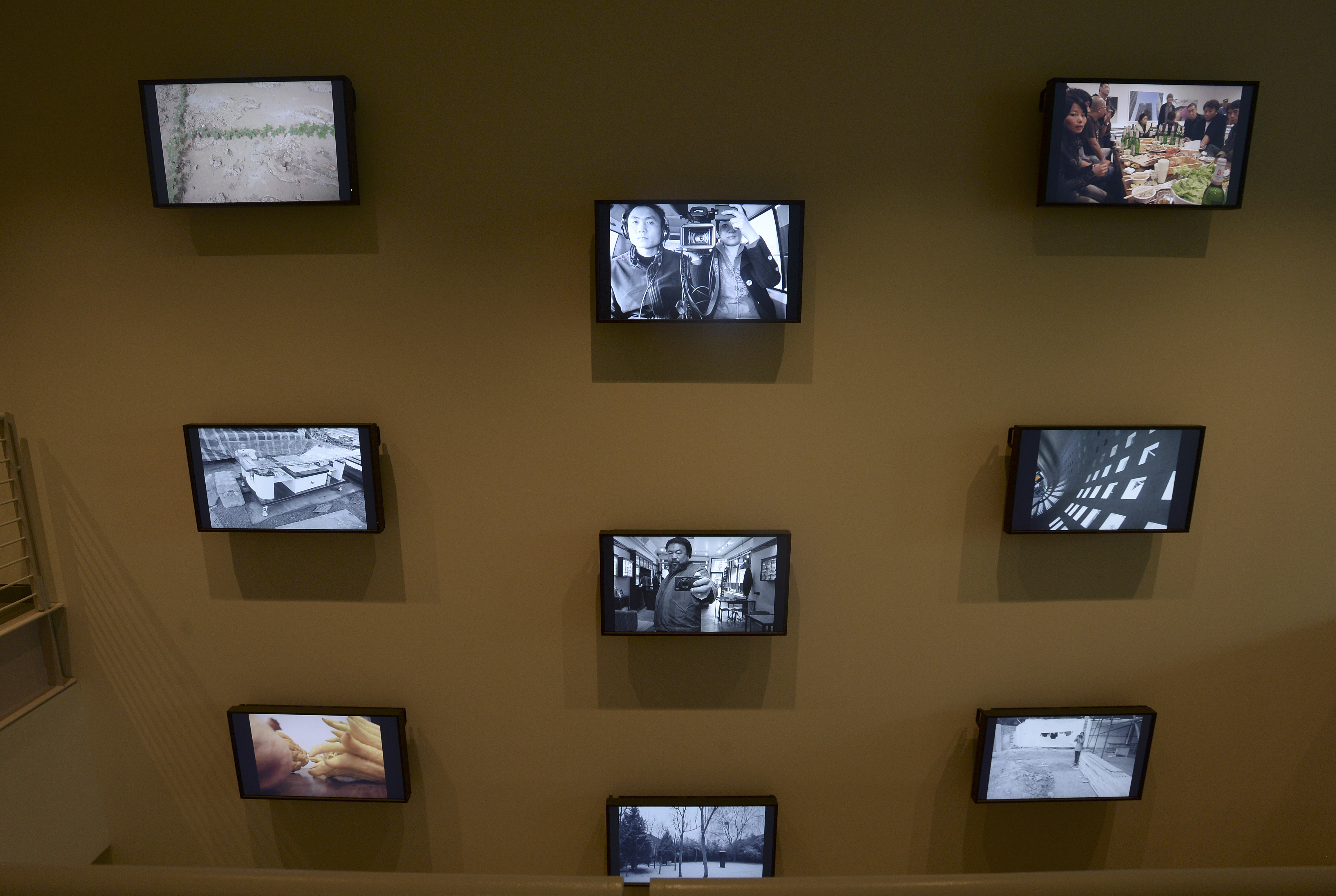 Ai Weiwei’s installation at the Harvard Arts Museum.