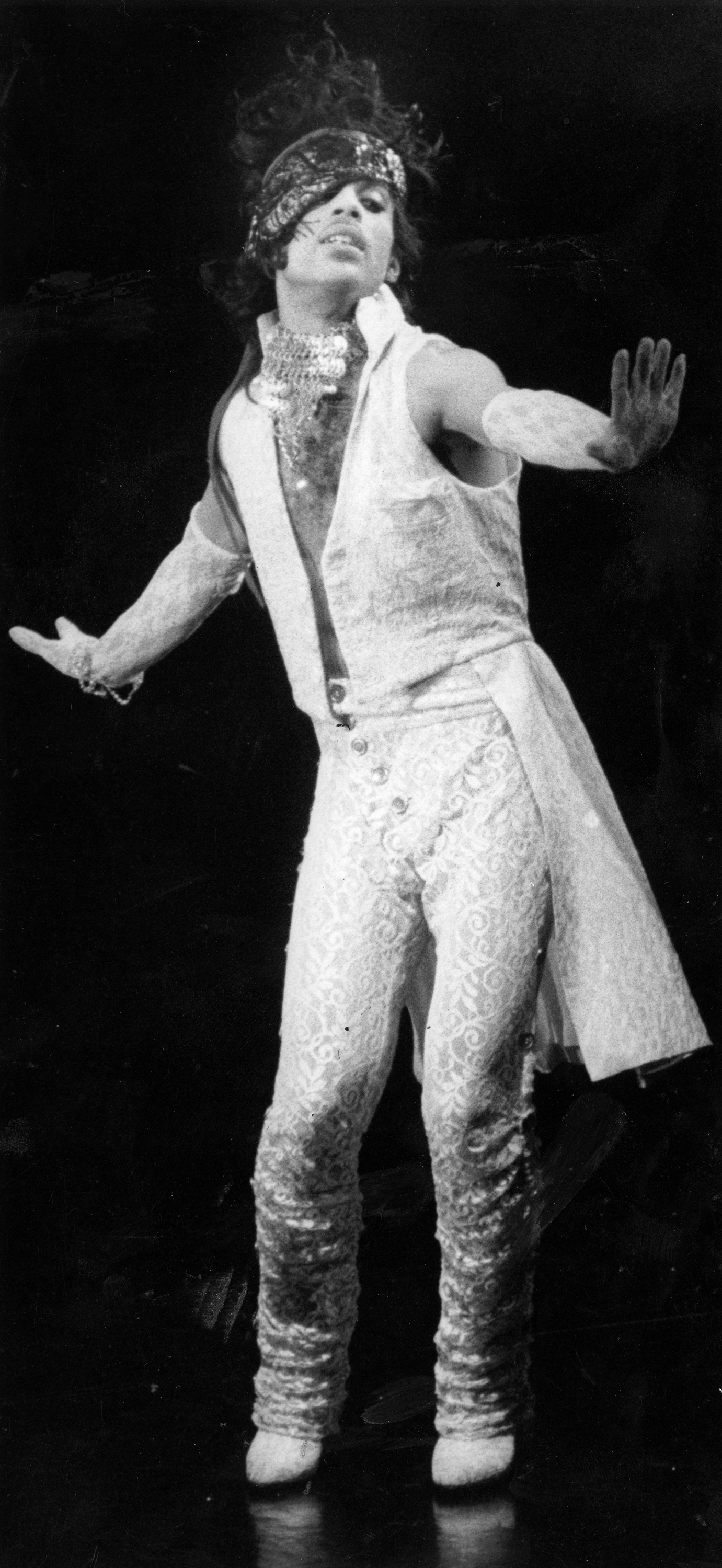 Prince in action at the Worcester Centrum on March 27, 1985.