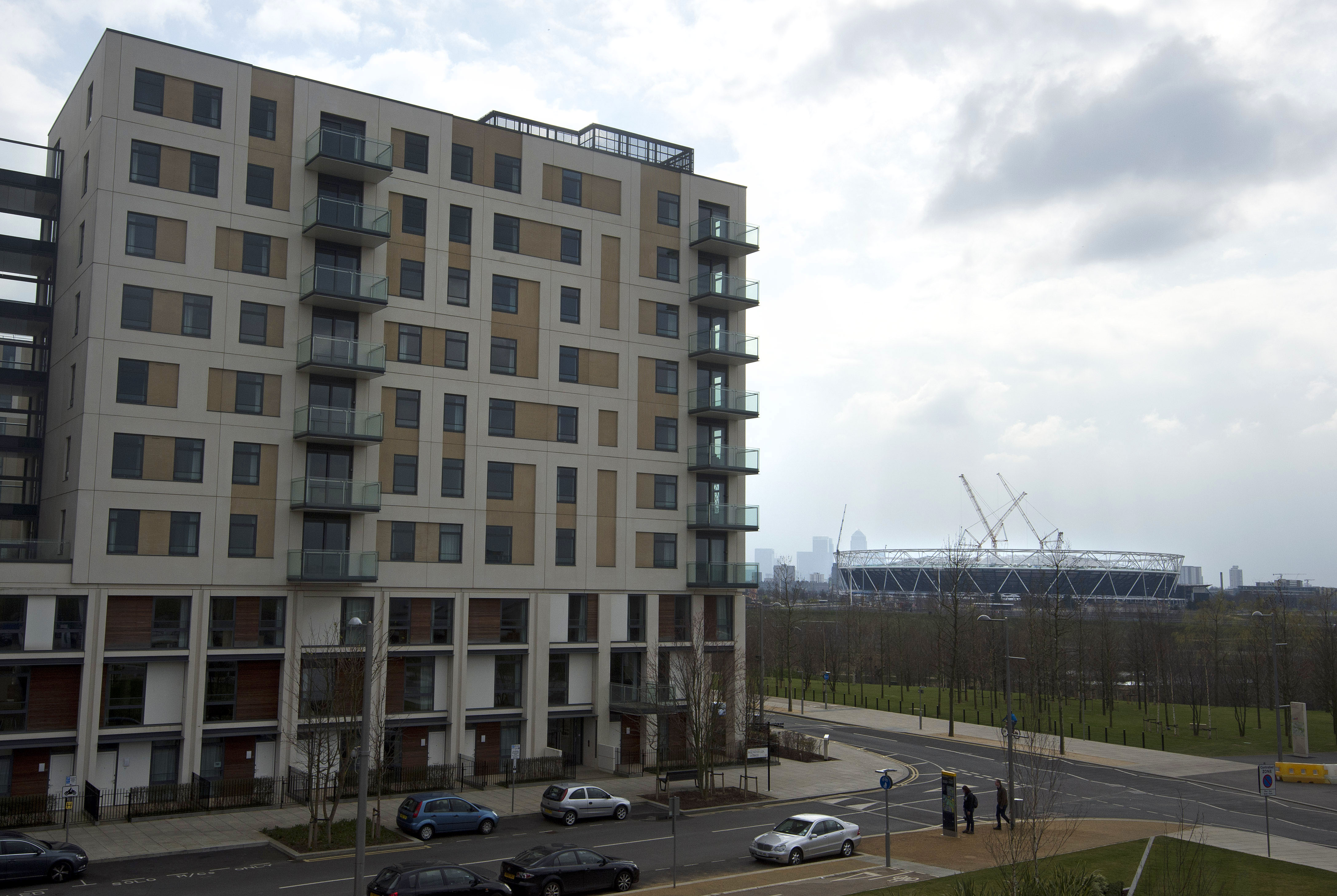 The Olympic village in London has been converted into 2,800 apartments, home to about 4,500 people.