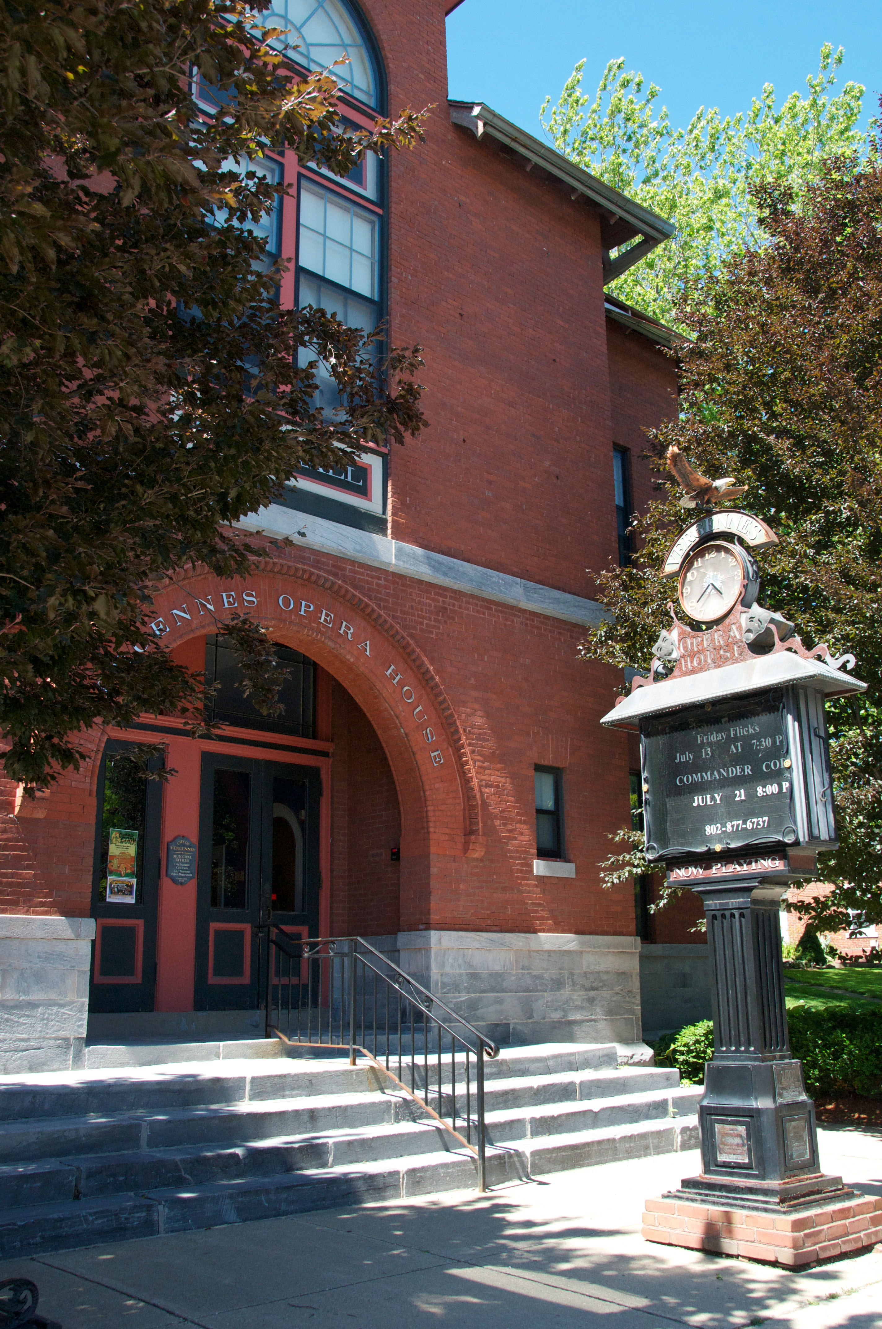 The Romanesque and Queen Anne-style Vergennes Opera House was built in 1897 and is a busy venue to this day.