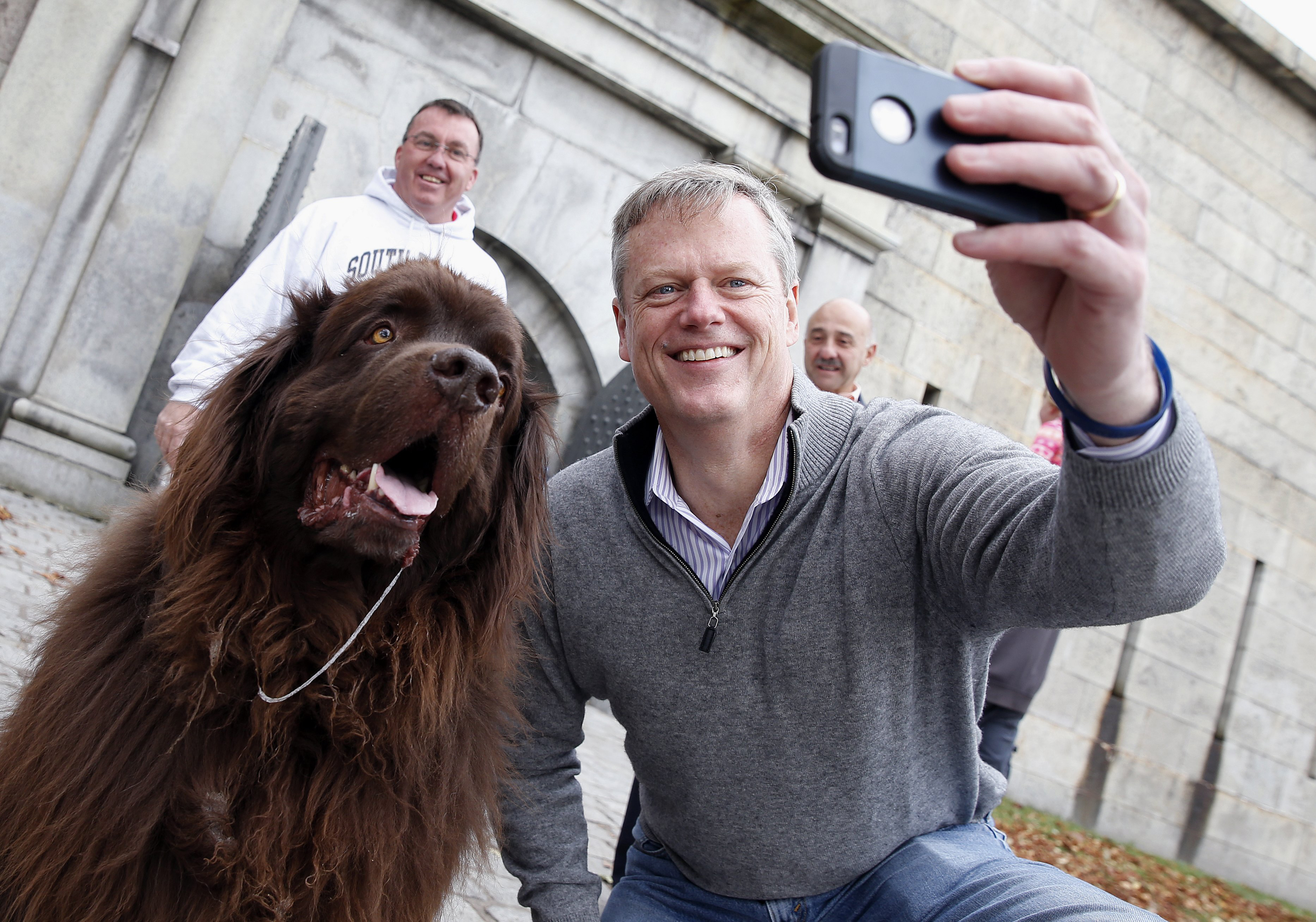 In his 2014 campaign, Charlie Baker made an effort to show the public a more “Charming Charlie.” He beat Martha Coakley by just 40,000 votes.