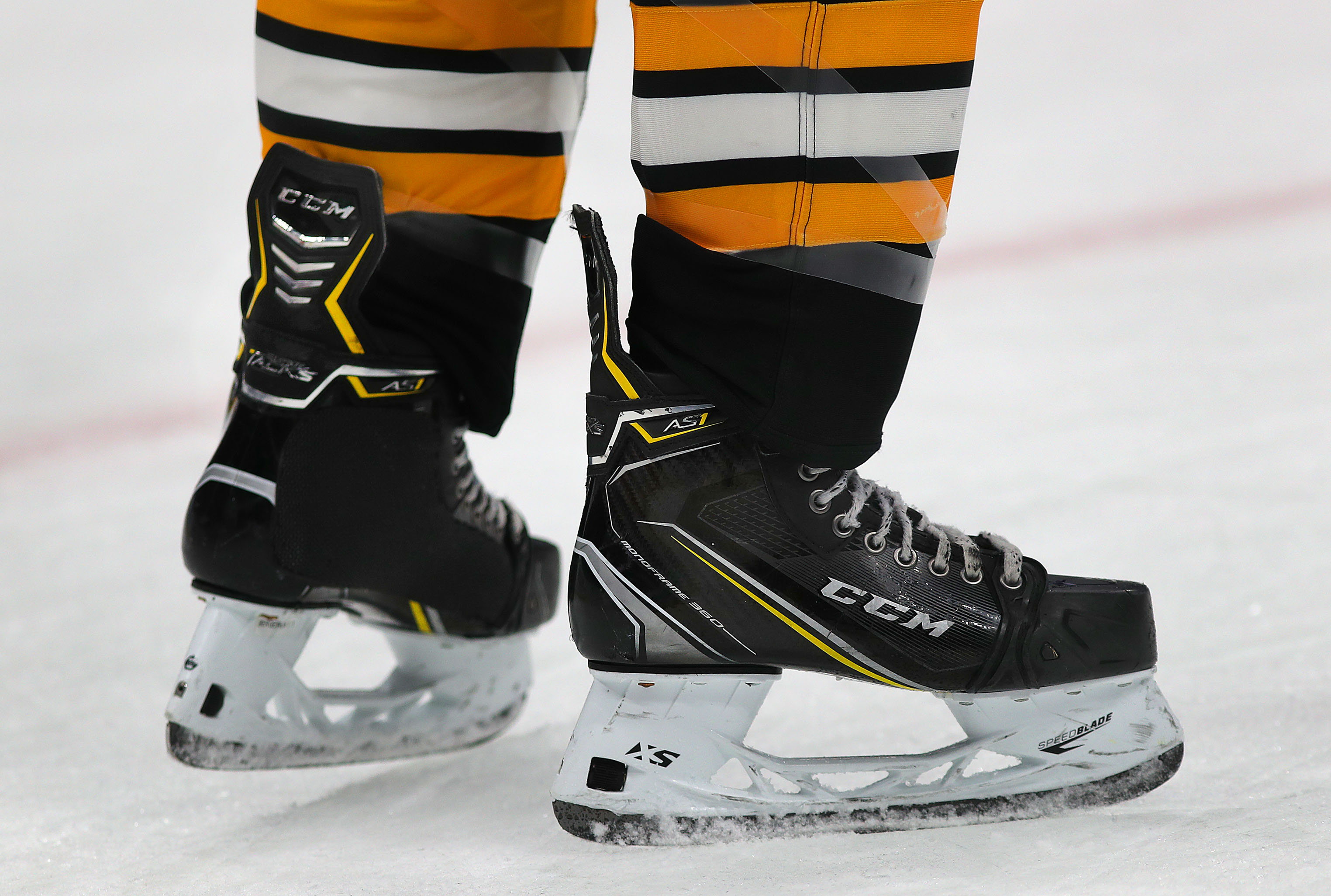 Patrice Bergeron’s CCM skates.