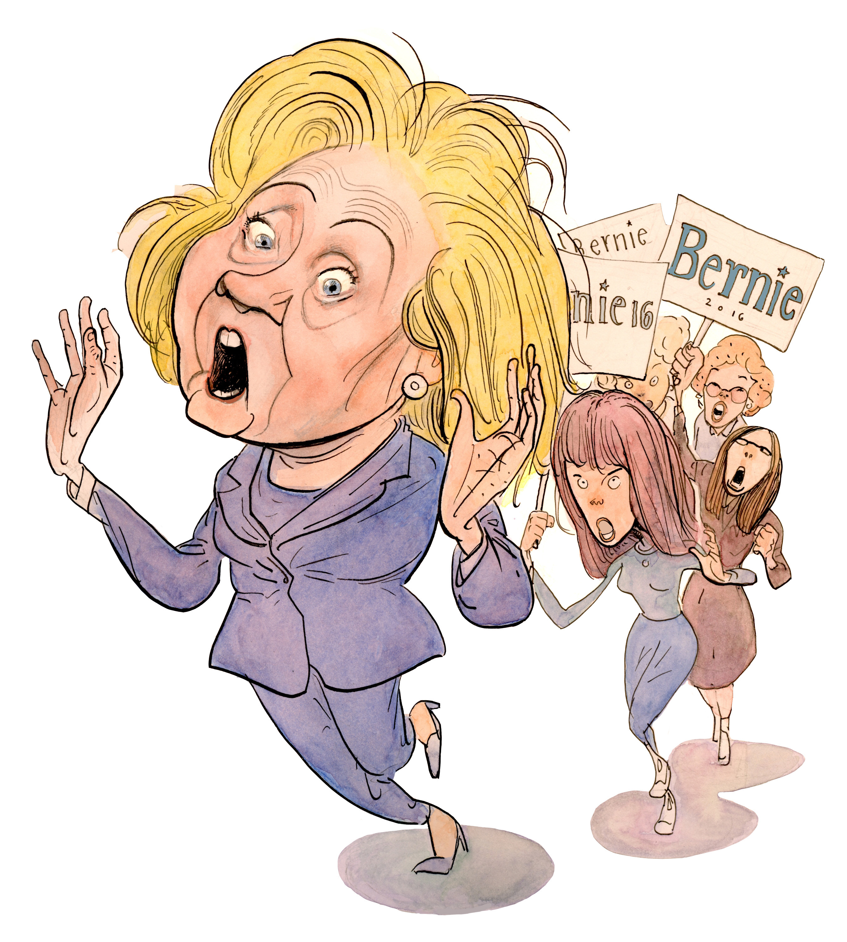 In Georgetown, Hillary attracts young people in surprising numbers.