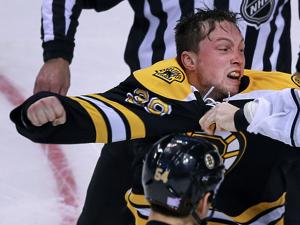 Matt Beleskey will not be in a fighting spirit for the Bruins for six weeks.