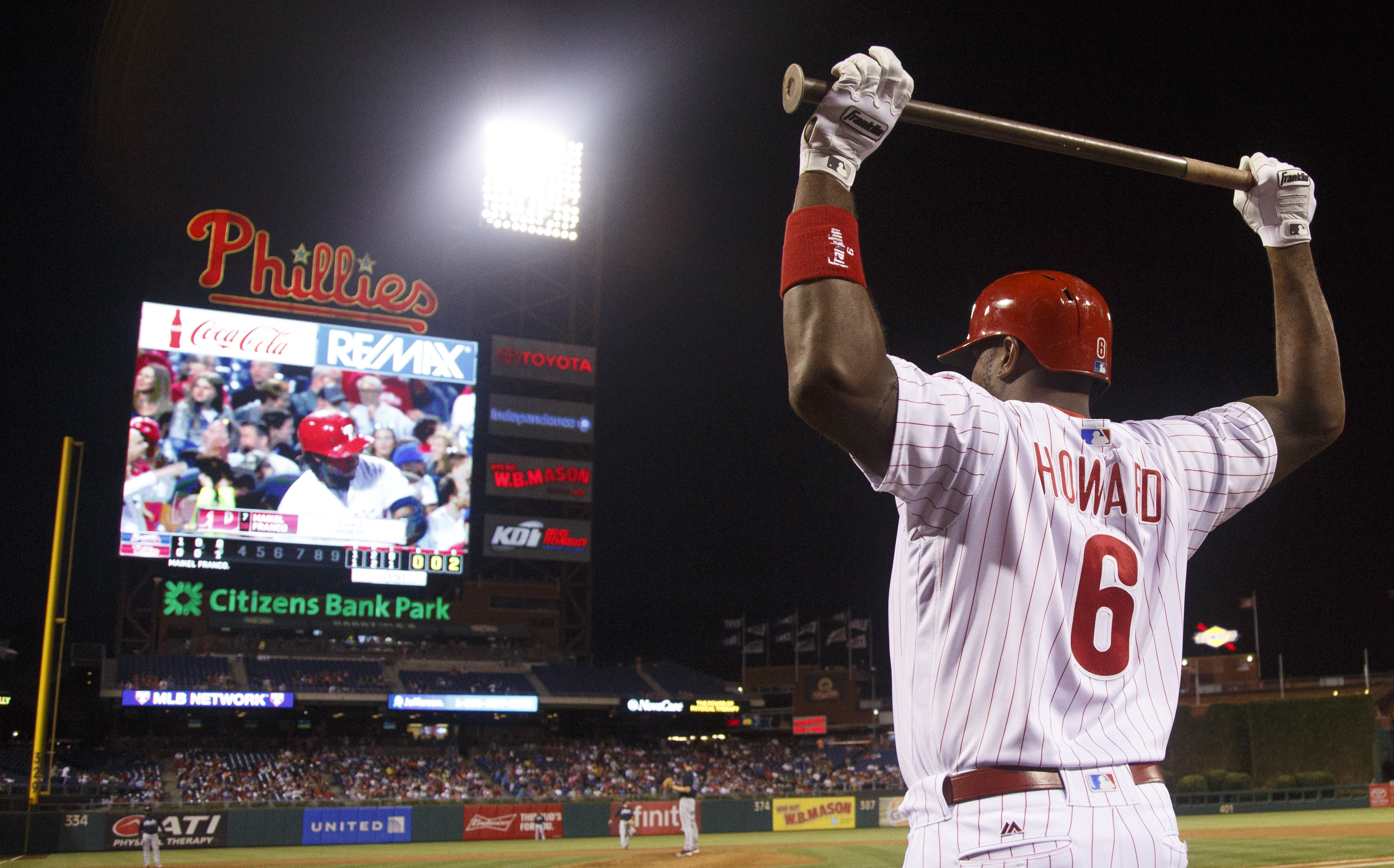 Ryan Howard is batting .194 this season.