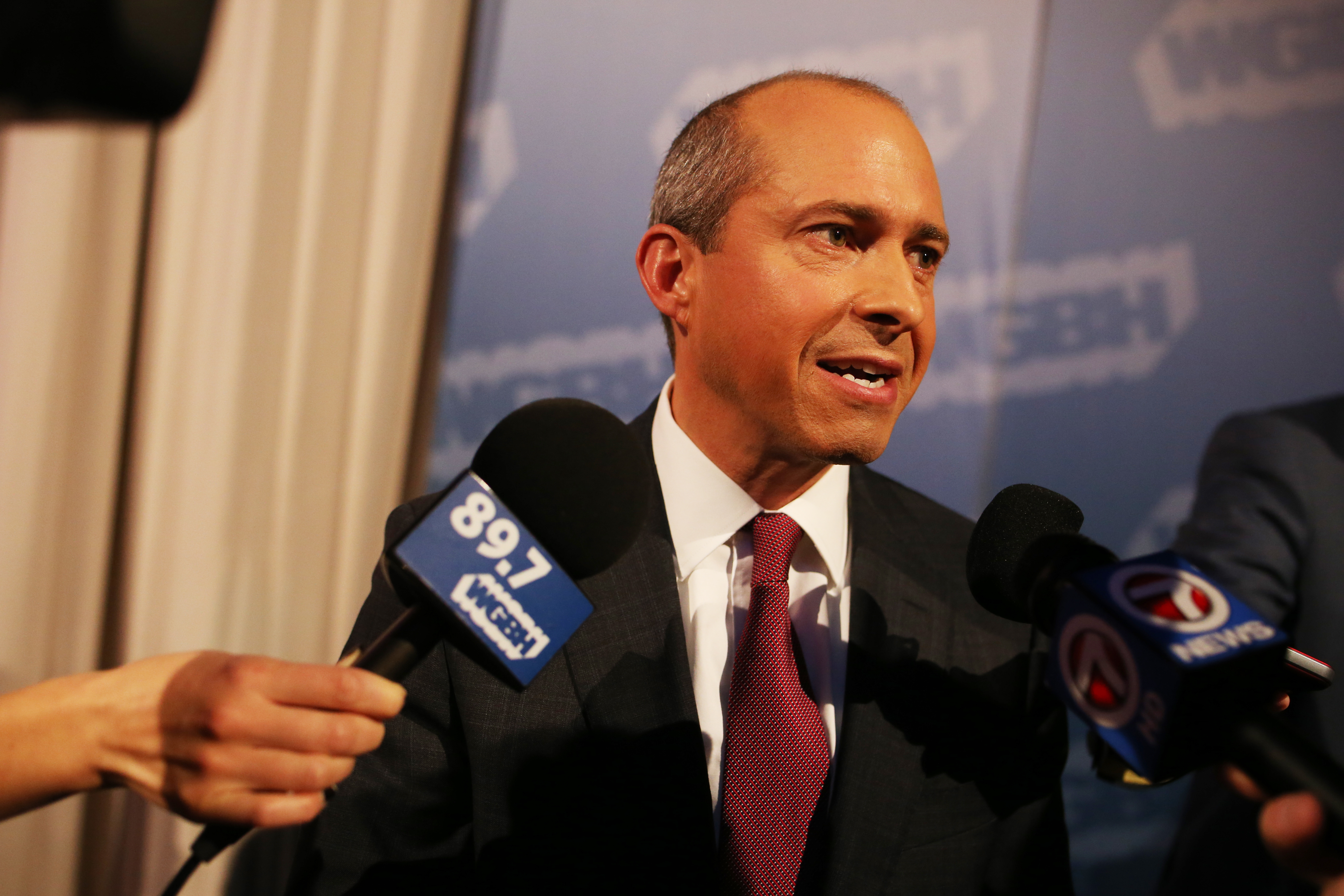 Jay Gonzalez spoke after the debate.