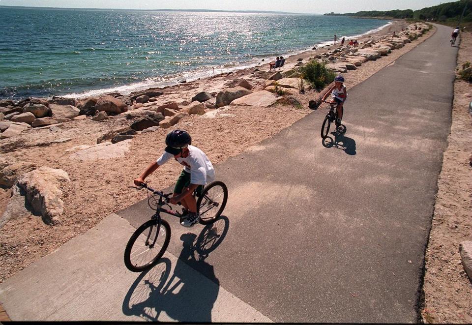Shining Sea Bikeway, which runs along Vineyard Sound between Falmouth and Woods Hole.