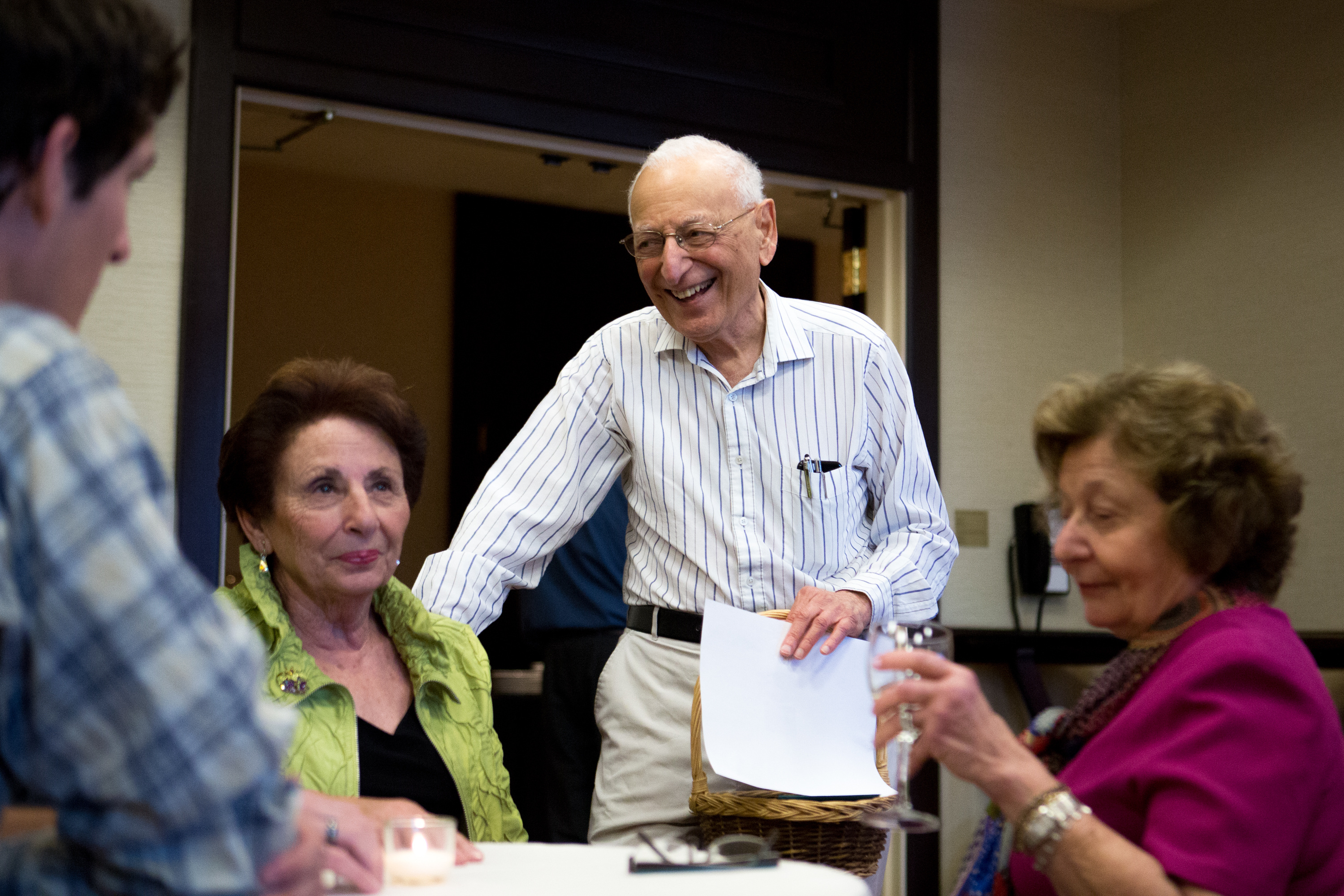 Fred Ezekiel marked his bar mitzvah with family members.