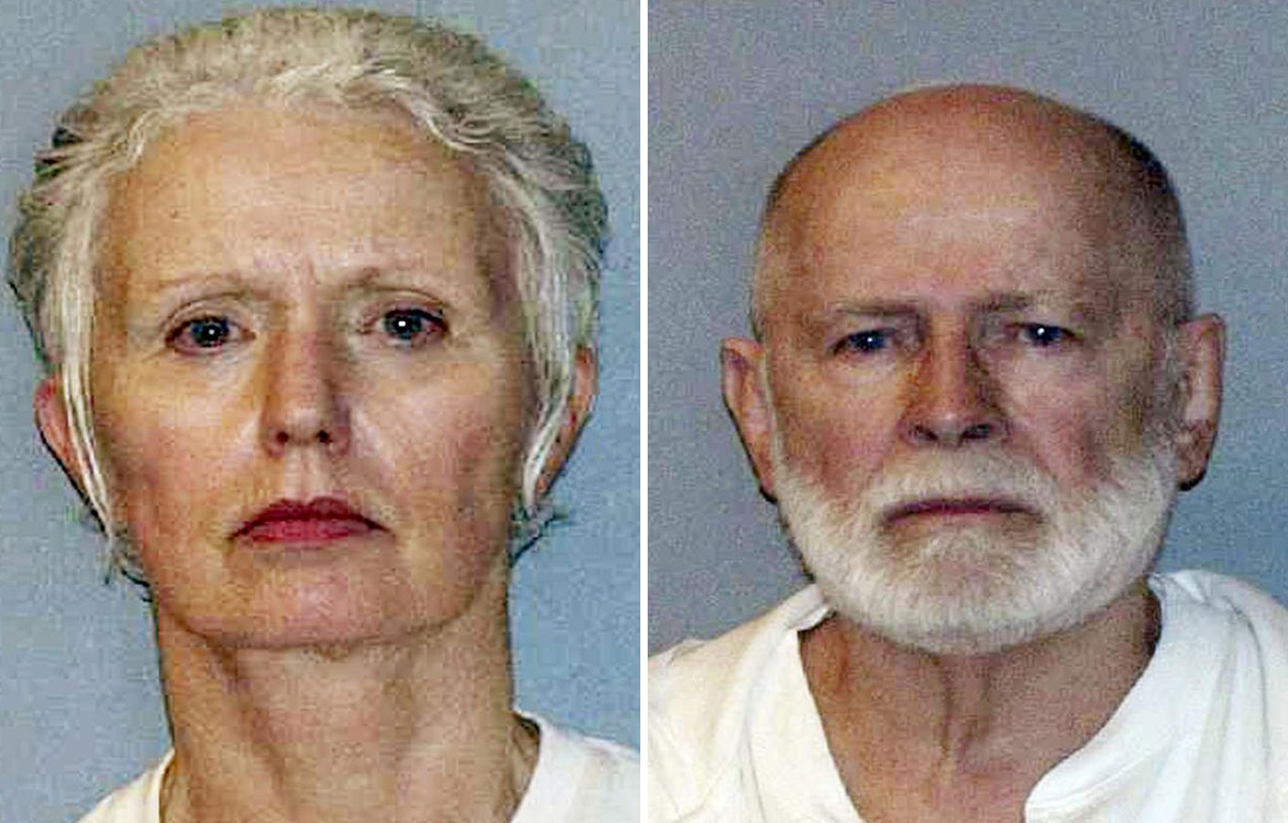 Greig and Whitey after being arrested on June 22, 2011, 16 years after he escaped indictment in Boston.