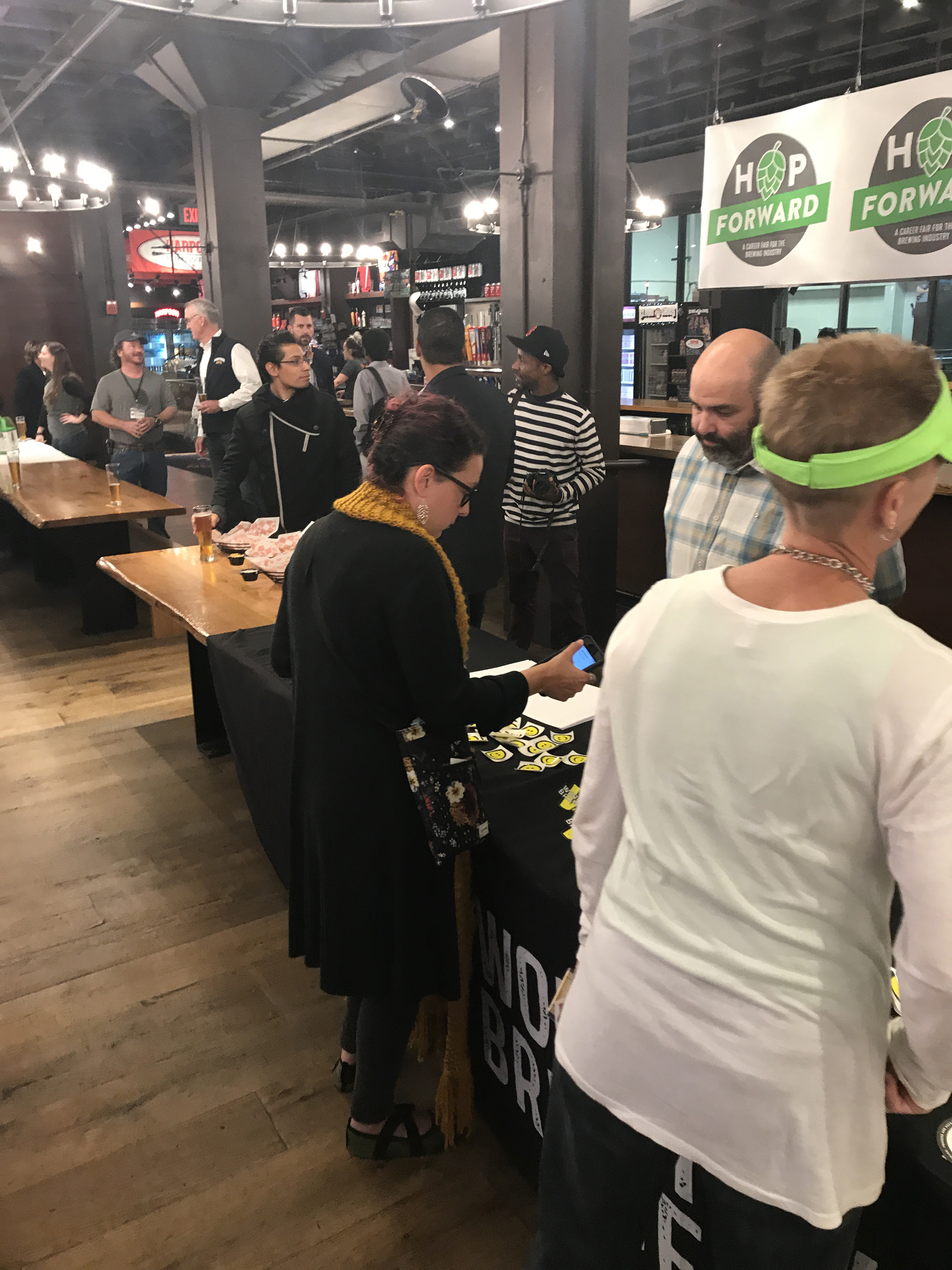 Harpoon Brewery on the South Boston waterfront played host Tuesday to a diversity job fair for the craft brewing industry.