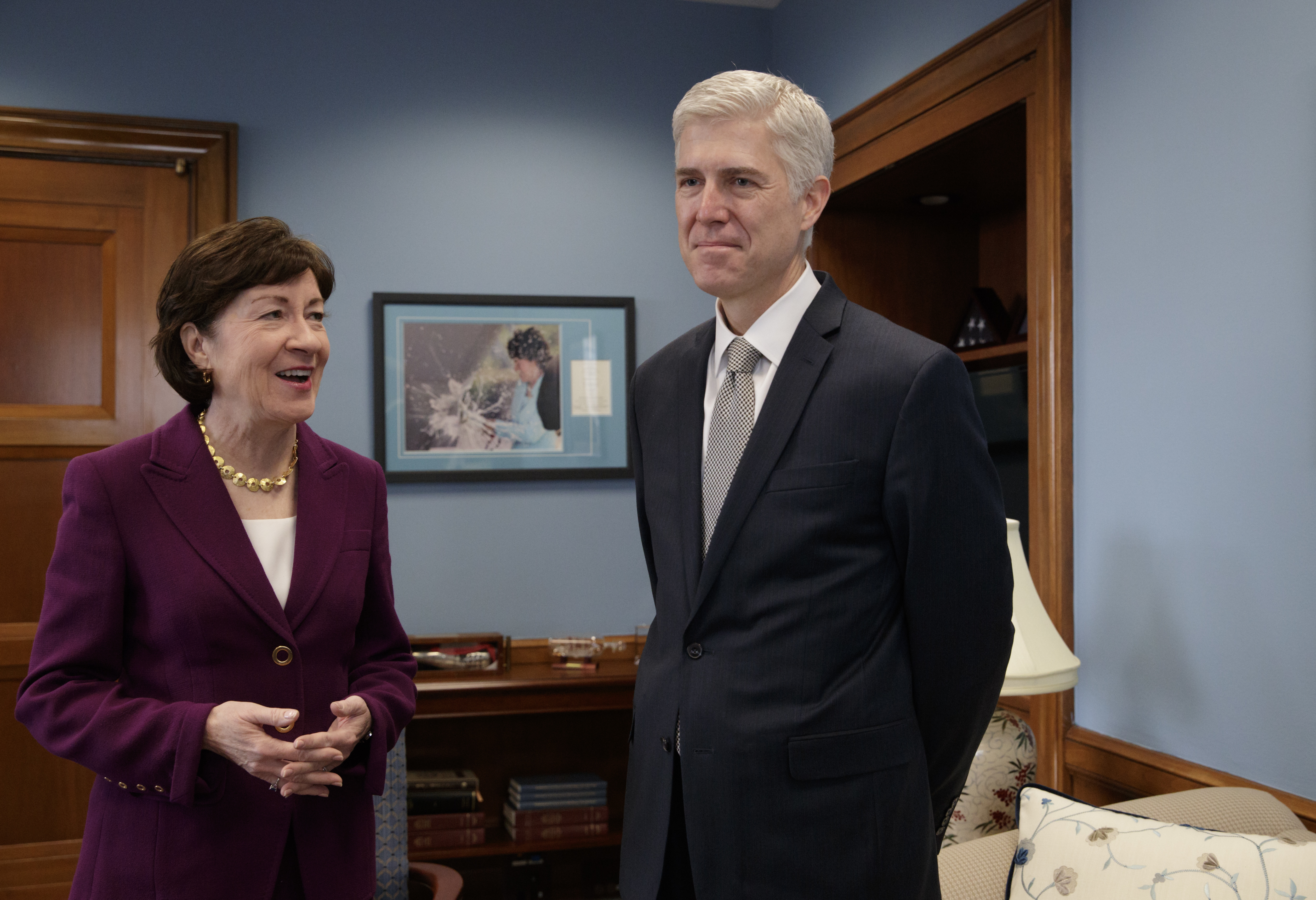 Collins met with Supreme Court nominee Neil Gorsuch on Feb. 9.