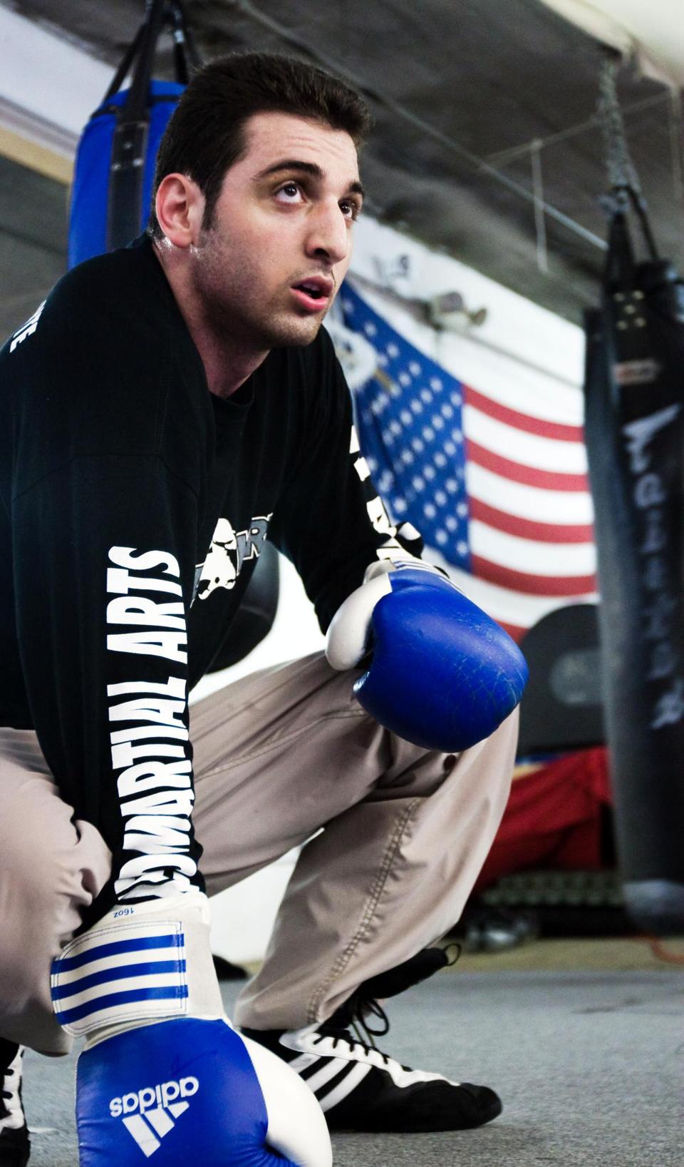 Tamerlan Tsarnaev practiced boxing at the Wai Kru Mixed Martial Arts center in Boston in this April 2009 photo.