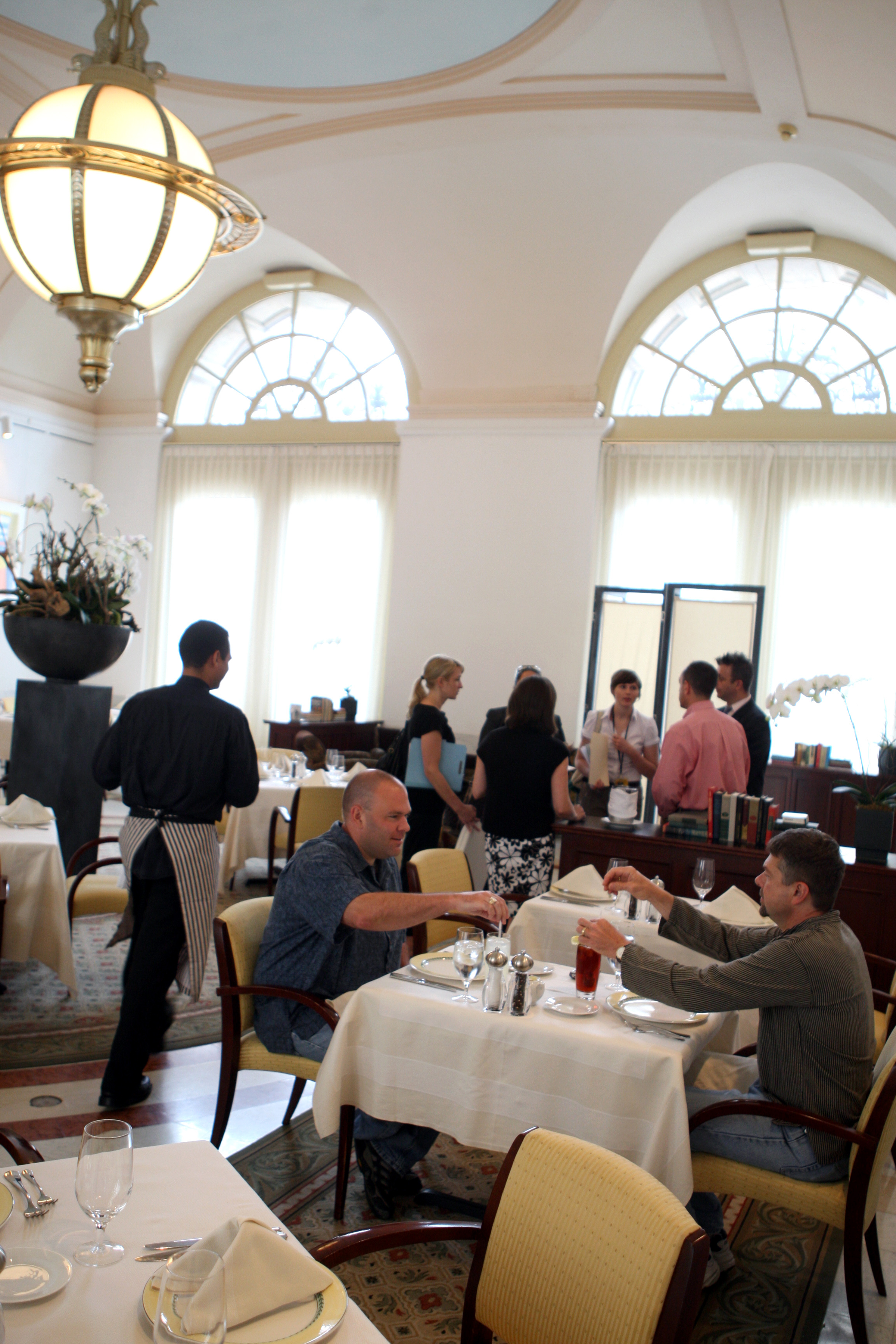The Catered Affair also operates the Courtyard Restaurant at the library.